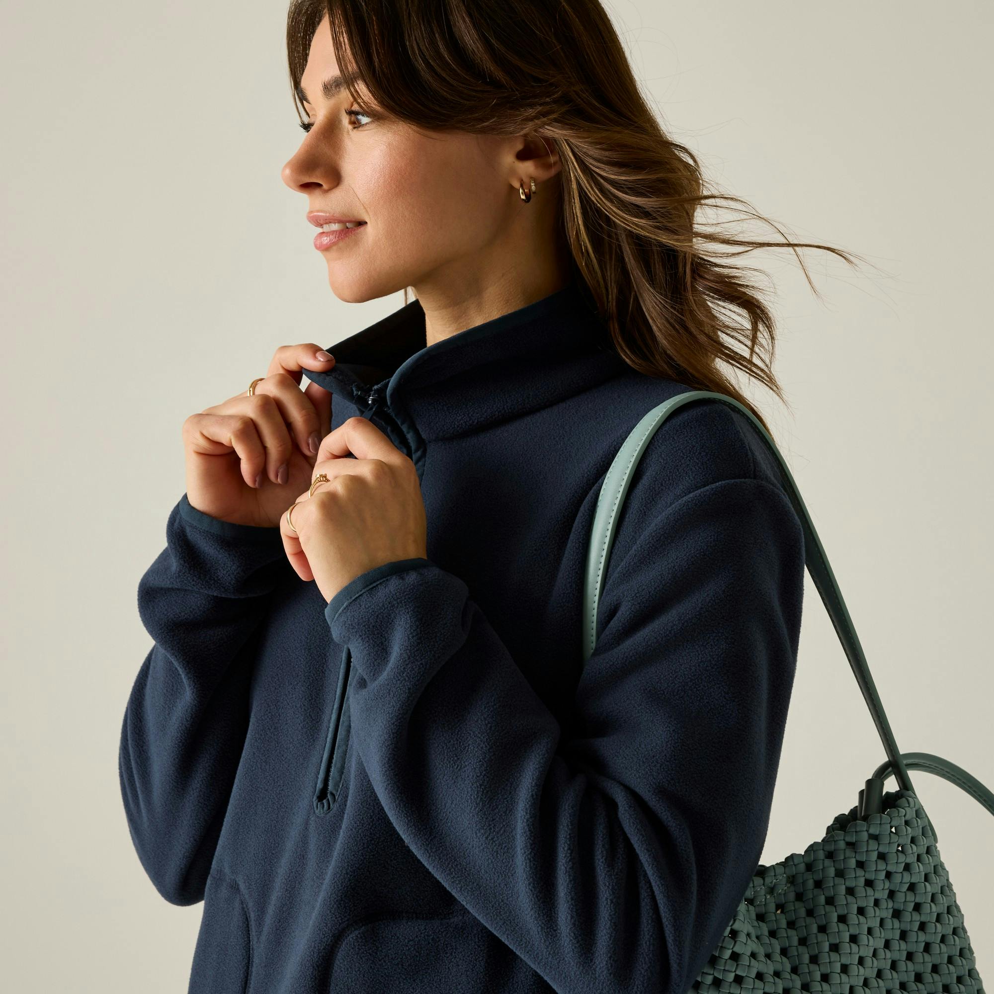 Regatta (24 Uk, Navy) Womens/Ladies Frankie Half Zip Fleece - Image 2