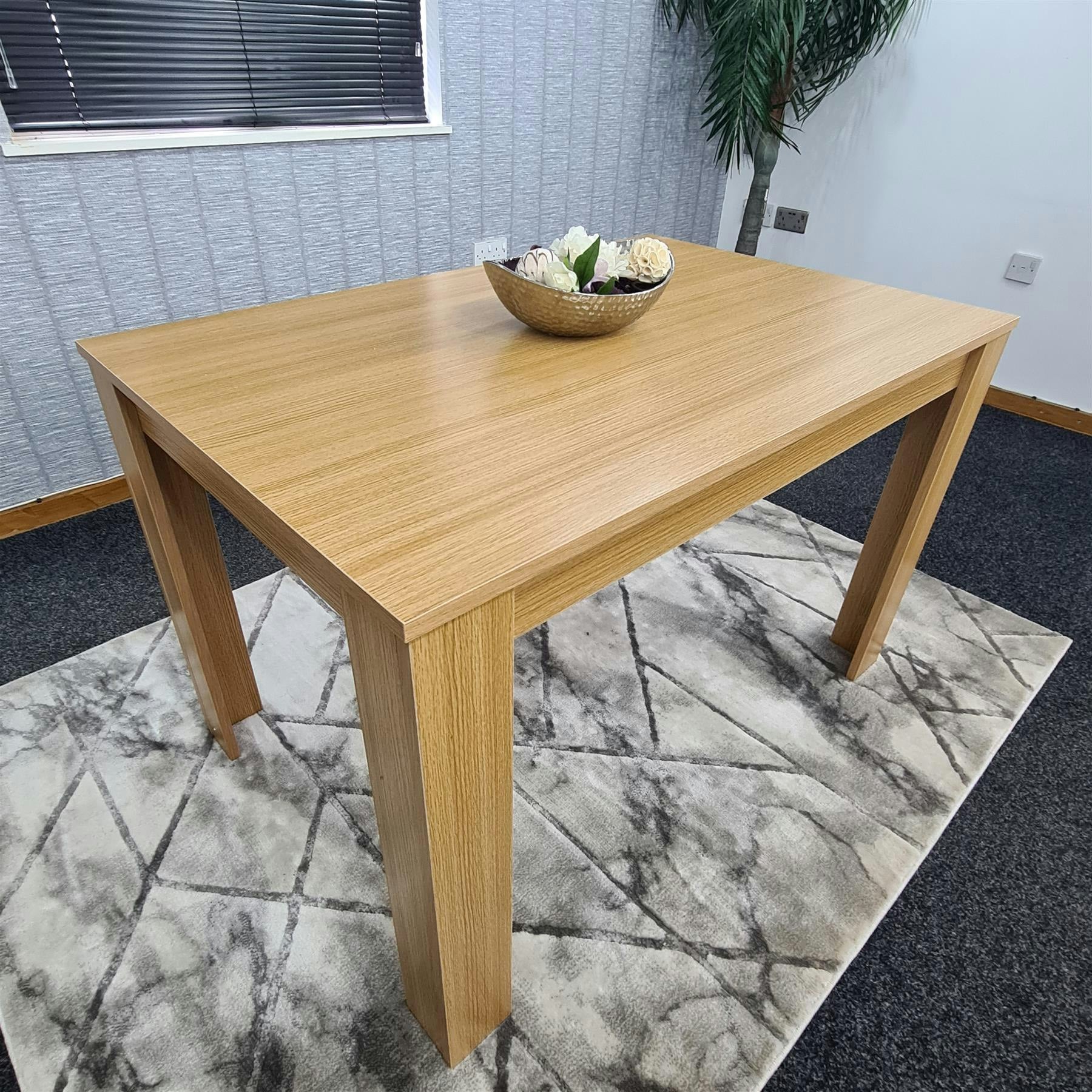 Kosy Koala Modern Wooden Oak Dining Table - Oak Effect - Image 5