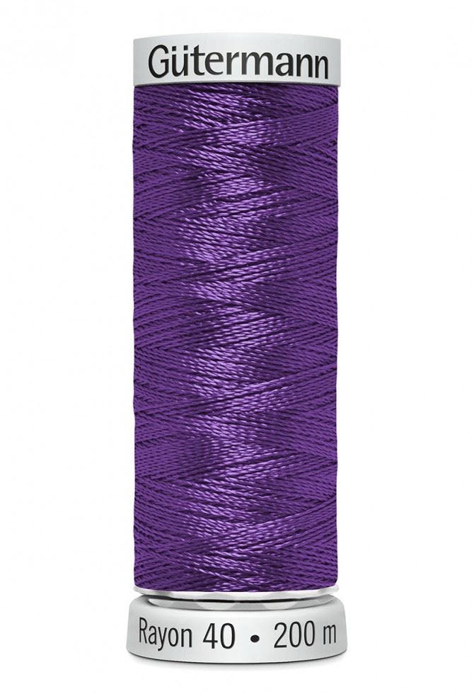 Gutermann No 40 Sulky Rayon Embroidery Thread 200M Rayon Thread Suitable For Embroidery - 1122 - 200 Metres