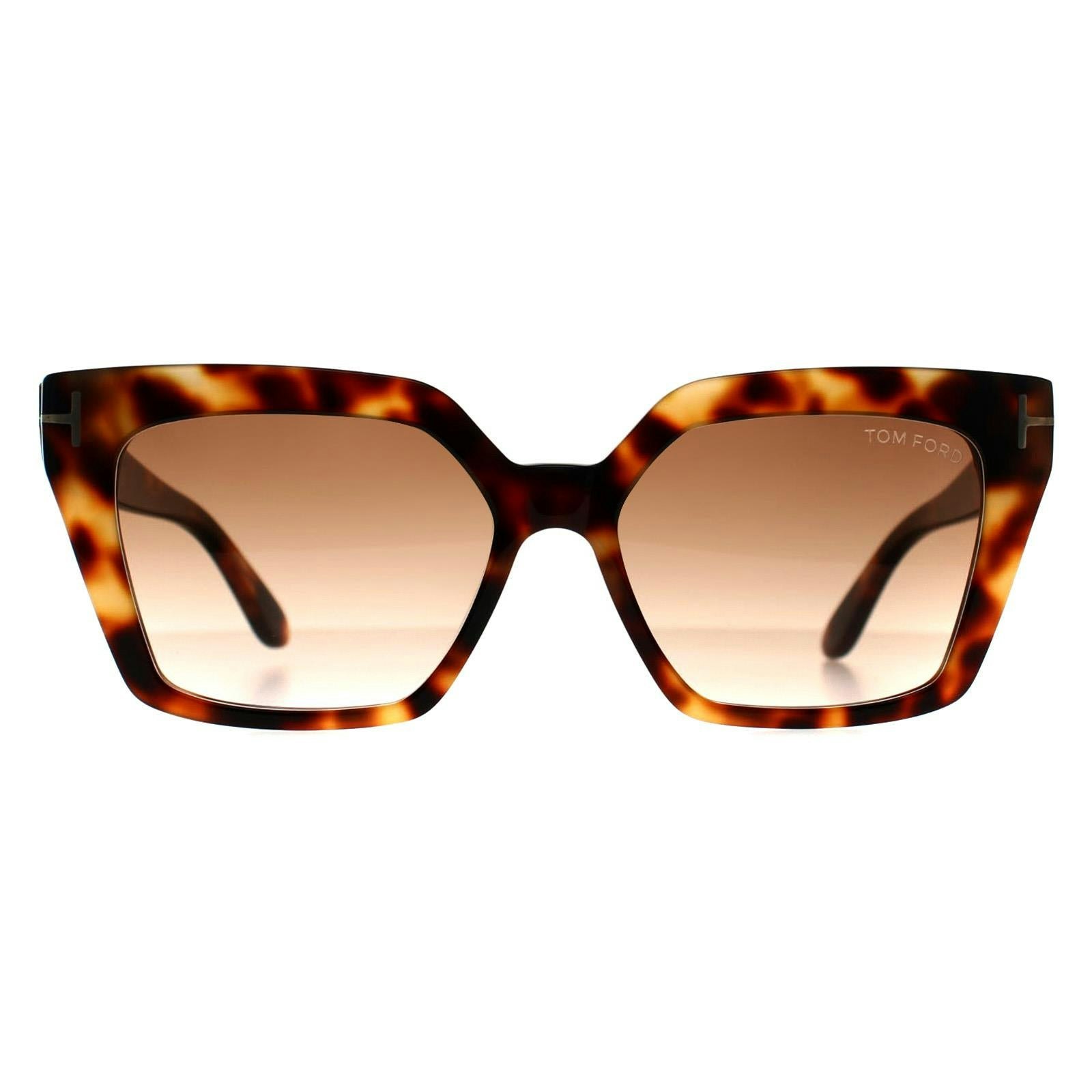 Tom Ford Brown Sunglasses Winona Ft1030 53F Shiny Havana Gradient