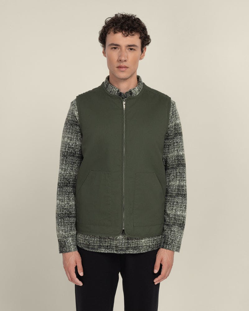 Larsson & Co Thorin - Twill Gilet - Xl - Navy