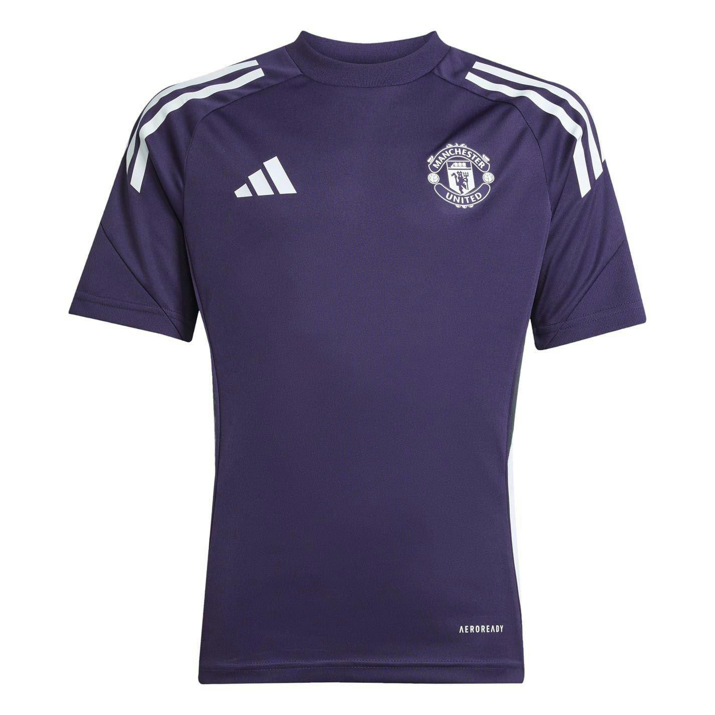 Adidas Red Kids Tiro 25 Competition Manchester United Fc Training Jersey - 13 Years - 100% Recycled Polyester