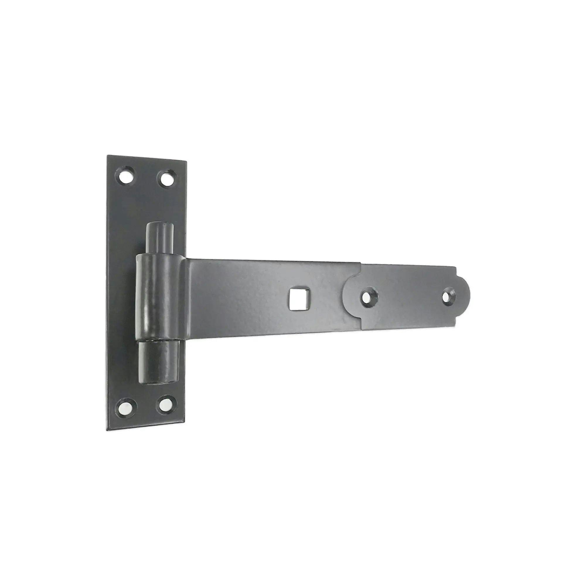 Oakcrafts Black Hook And Band Hinge - Straight - 200Mm