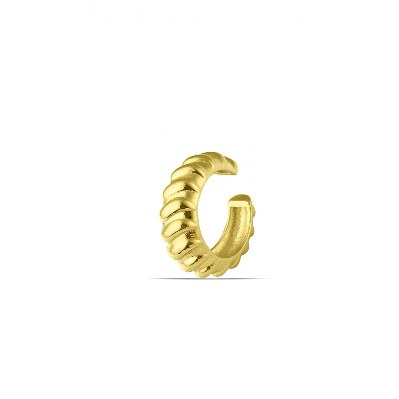 Spero London Silver/Gold Croissant Ear Cuff No Piercing Sterling 1 Piece