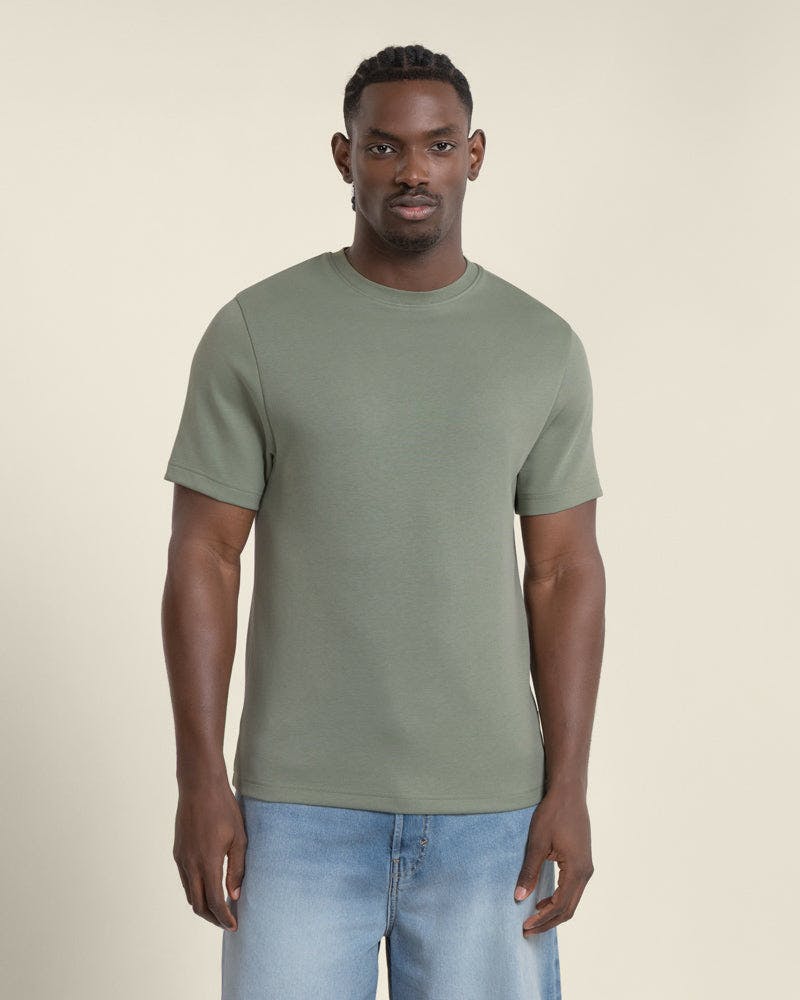 Larsson & Co Sven - Soft-Touch Interlock T-Shirt - Sage - L