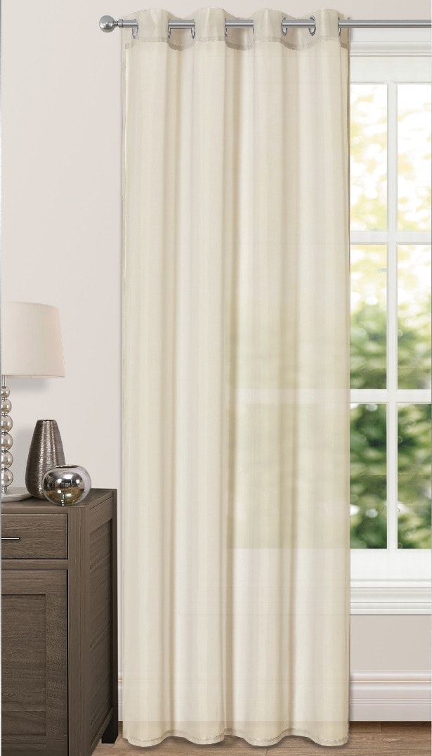 Rackhams Cream Riva Eyelet Voile Panel - 150Cm X 137Cm