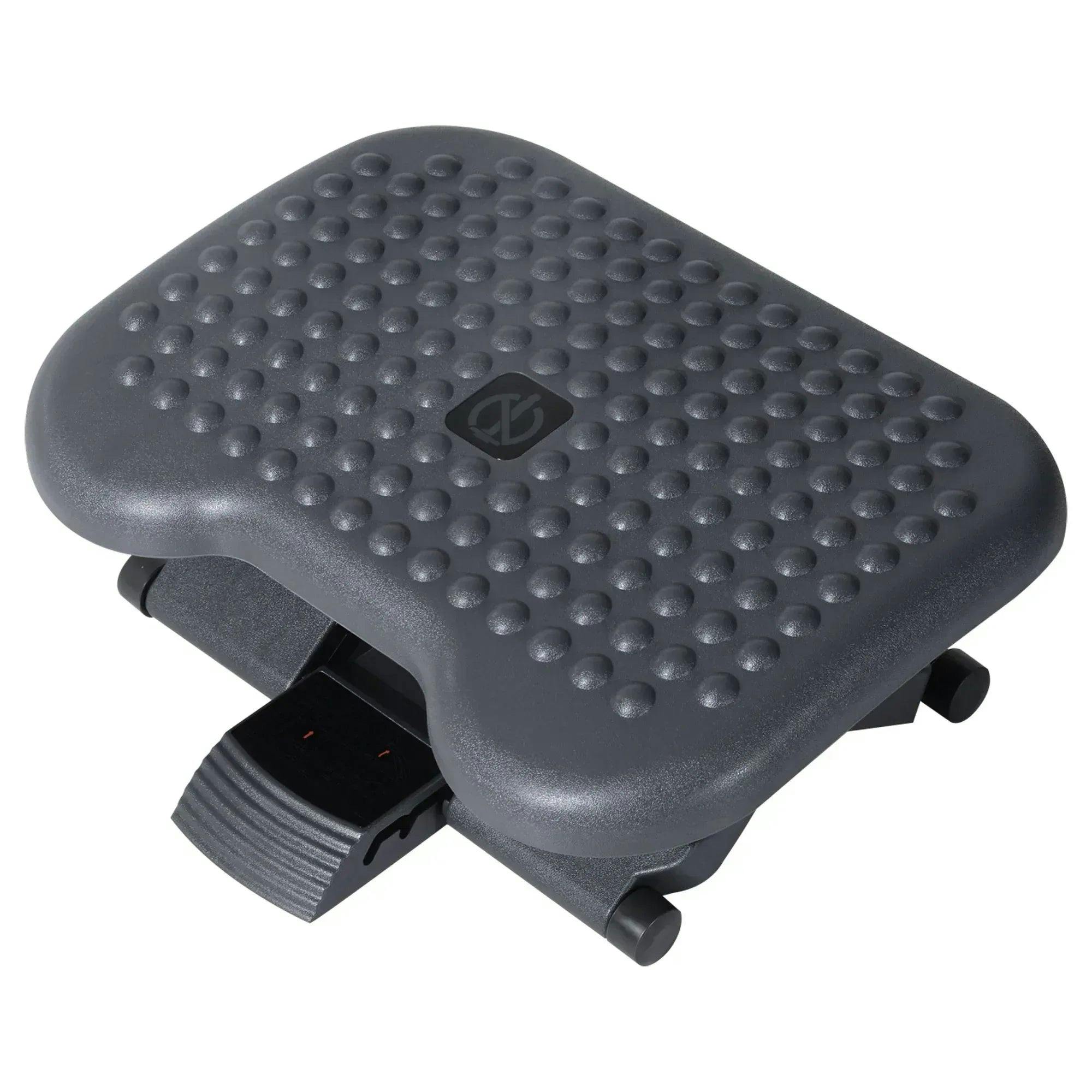 Rackhams Dark/Grey Foot Rest Adjustable Height And Angle Home Office Footstool - Image 6