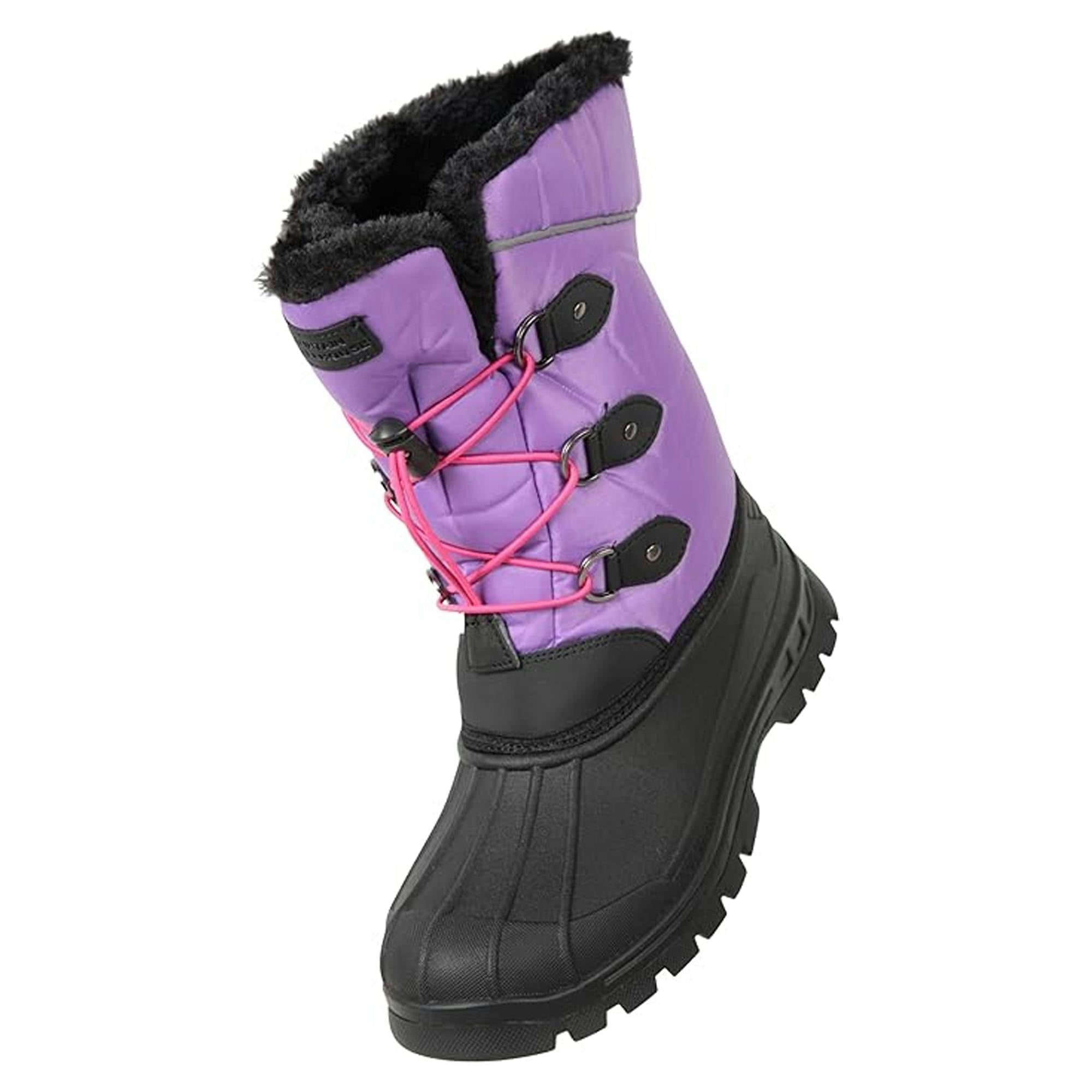 Mountain Warehouse Dark/Purple Kids Whistler Adaptive Snow Boots - 13 Uk Child