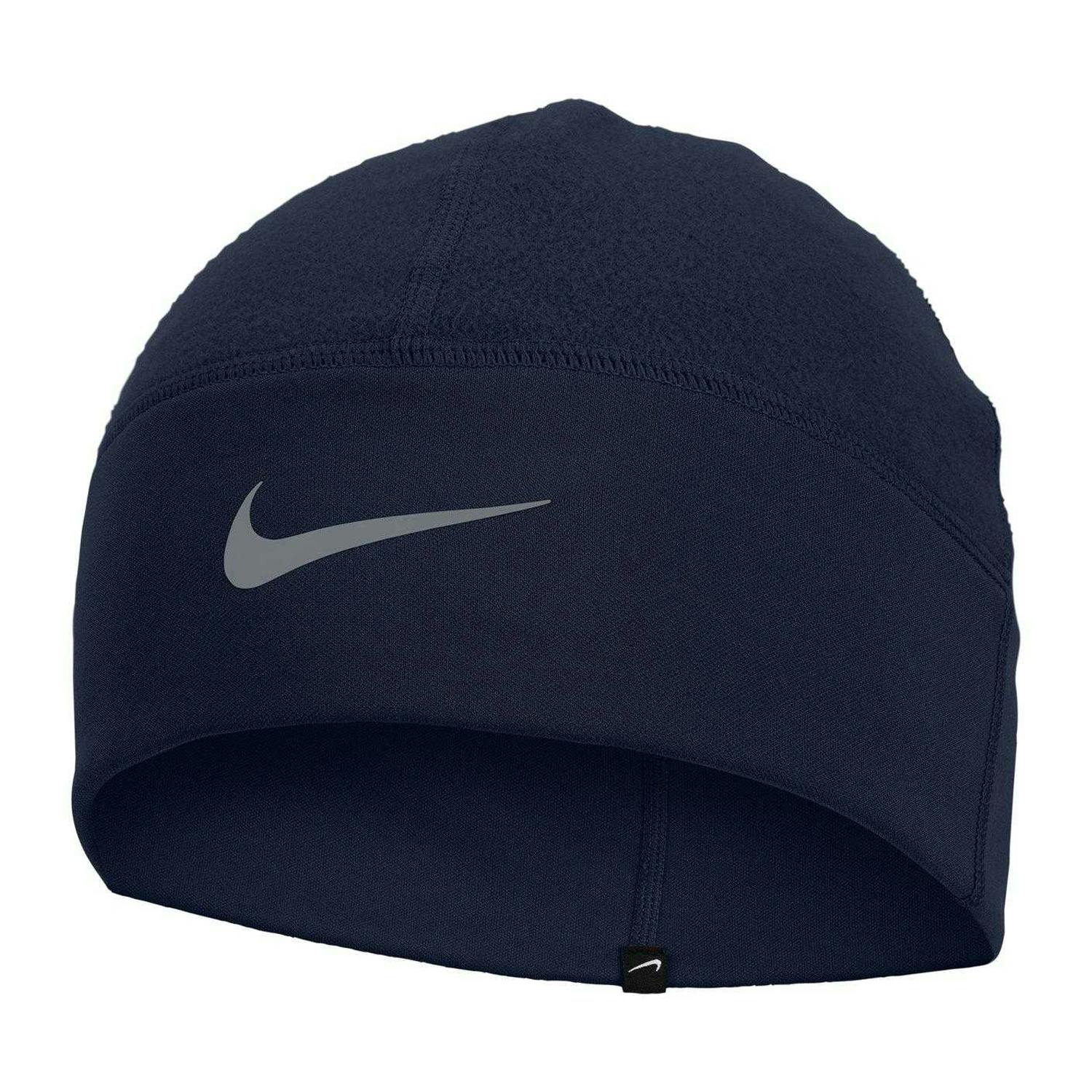 Nike Therma Fit Swoosh Fleece Beanie - Navy - One Size - Navy