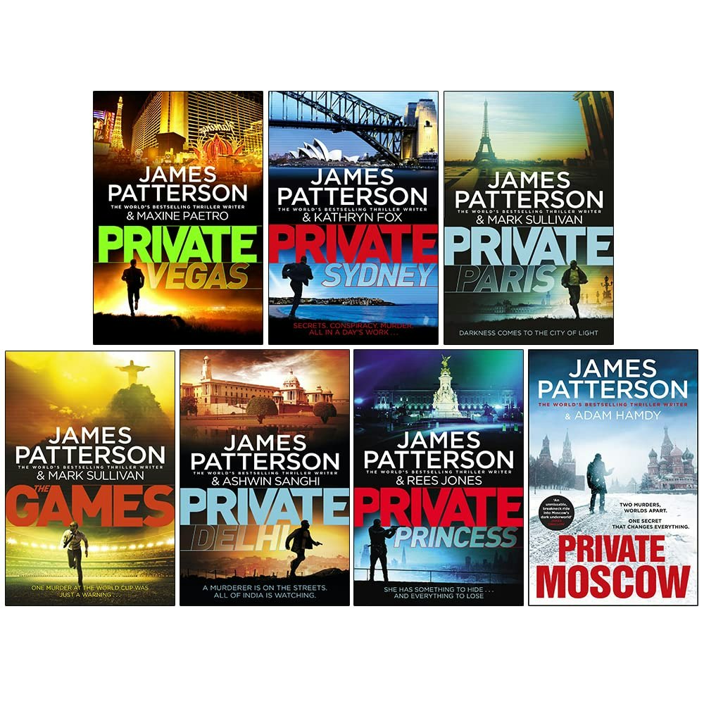 Arrow James Patterson Private Series Books 9 - 15 Collection Set
