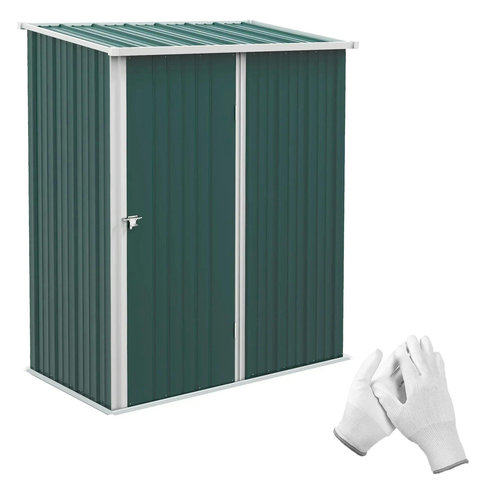 B&Q - 5Ft X 3Ft Outdoor Storage Shed W/ Lockable Door For GardenGreen - Image 6