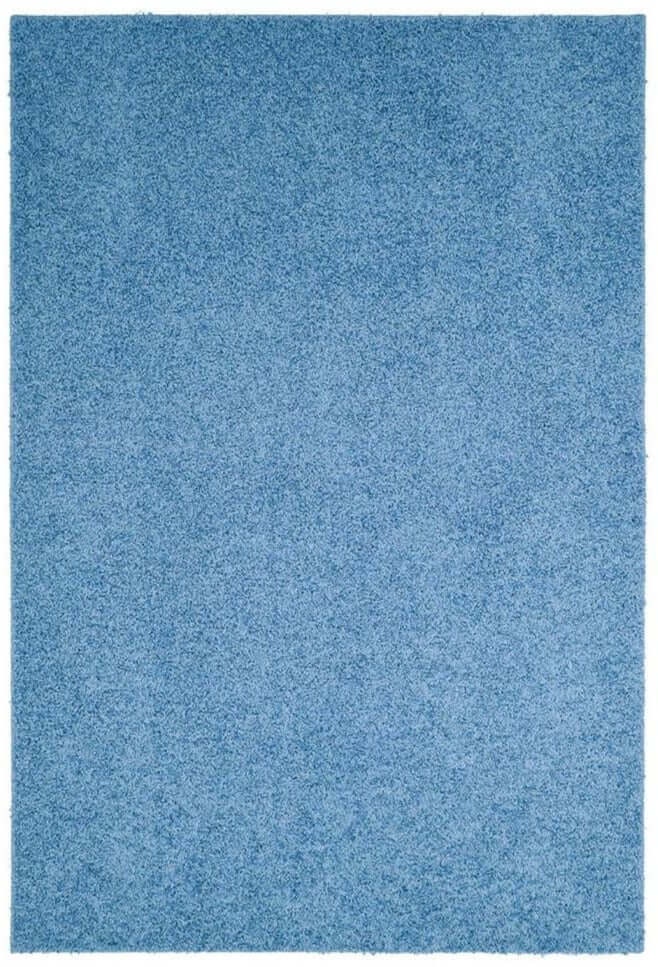 The Rugs Sky Blue Fiji Washable Solid Shaggy Rug - 100X150 Cm
