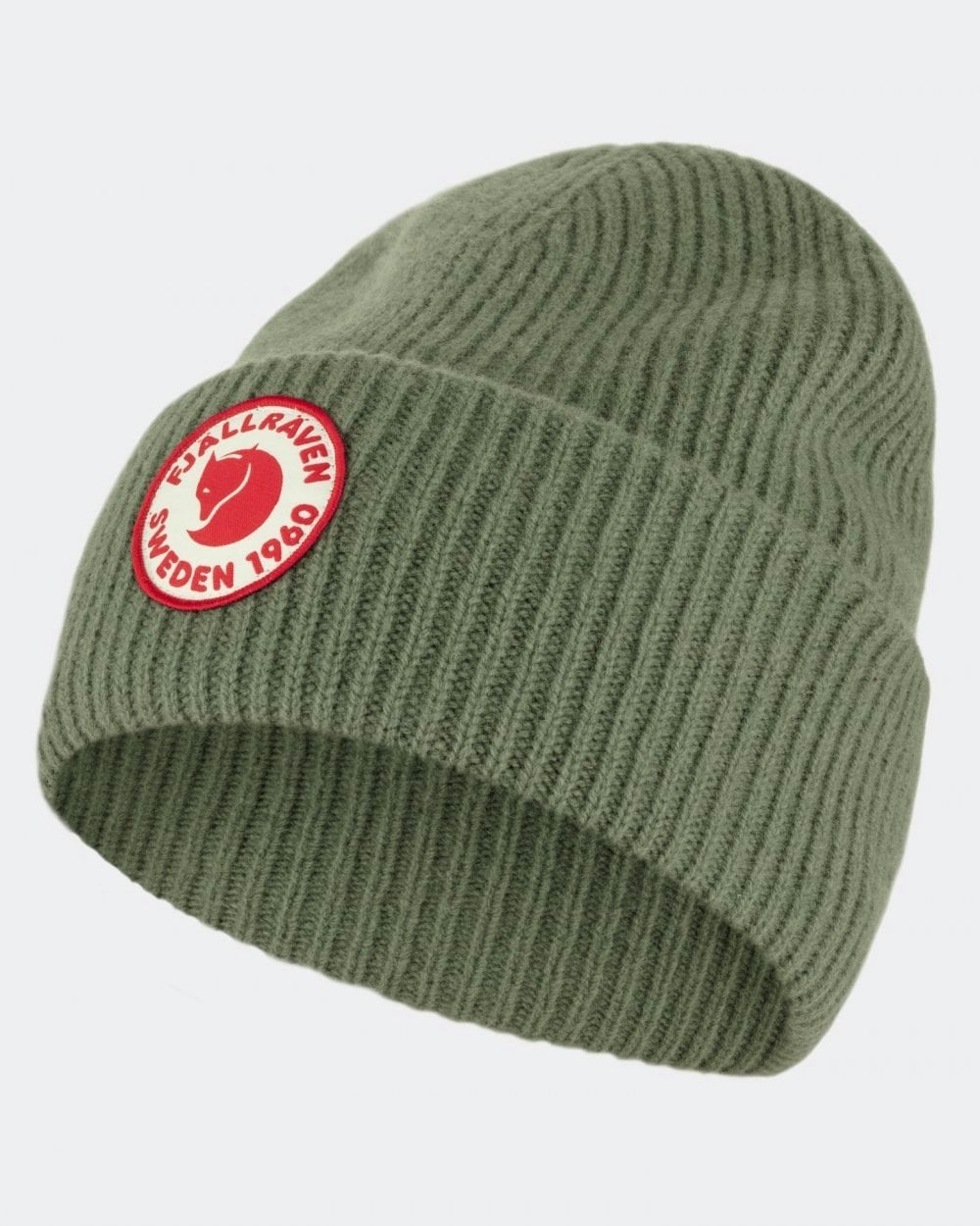 Genuine FJALLRAVEN Sweden 1960 100% Wool BEANIE Hat Toque UNISEX Caper Green - Image 3