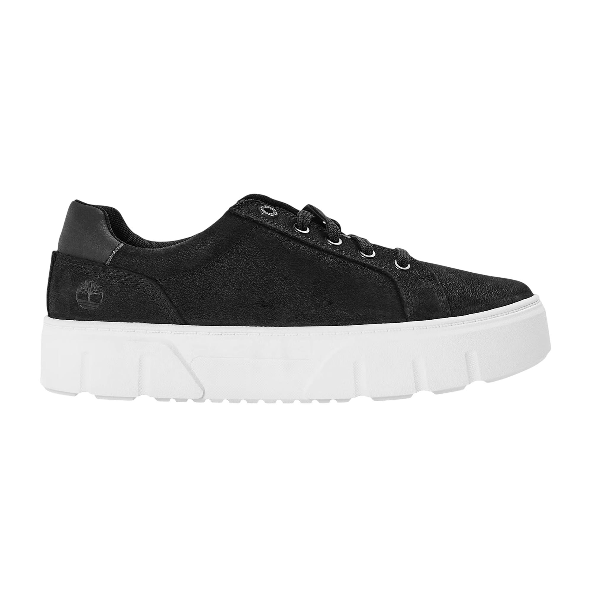 Timberland Women's Black Laurel Court Low Cut Platform Trainers - 8 Uk - 100% Mixed