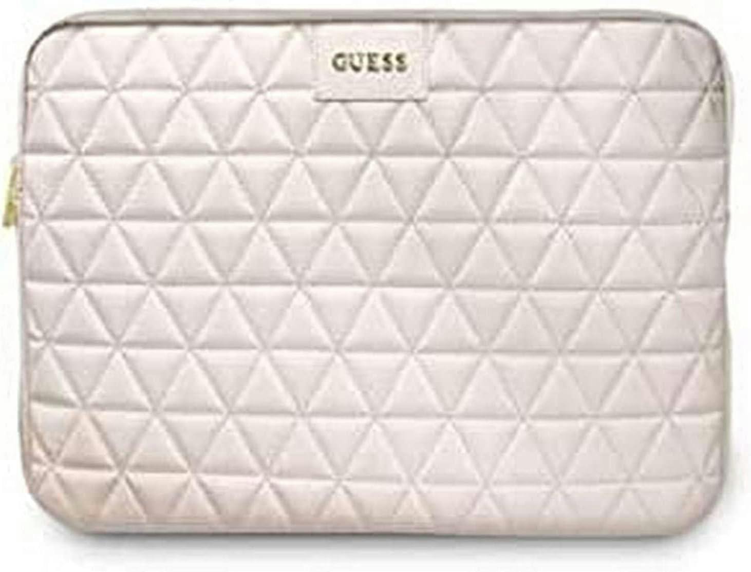 Guess Pink Padded Quilted Sleeve For 13" Tablets - Gucs13qlpk