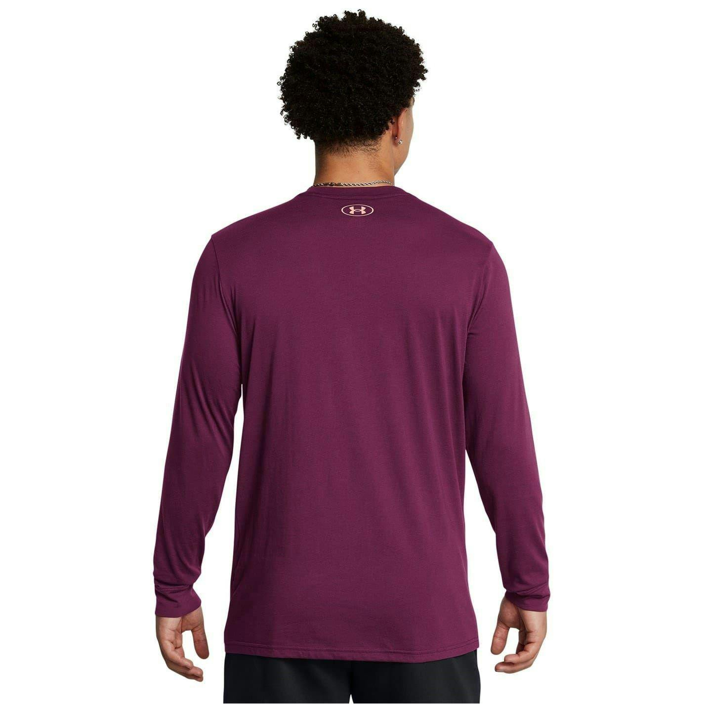 Under Armour Men's Purple Project Rock Brahma Bull Long-Sleeved T-Shirt - S - 60% Cotton/40% Polyester