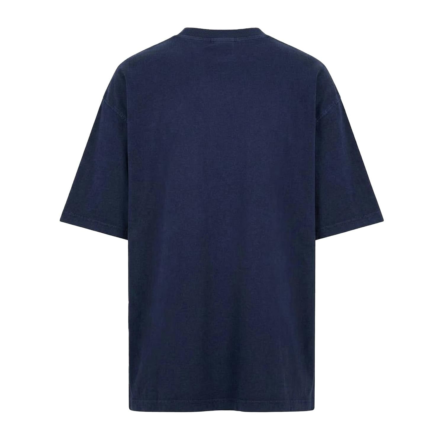 Boss Men's Dark/Blue Tie Dye Regular T-Shirt - M - 100% Cotton