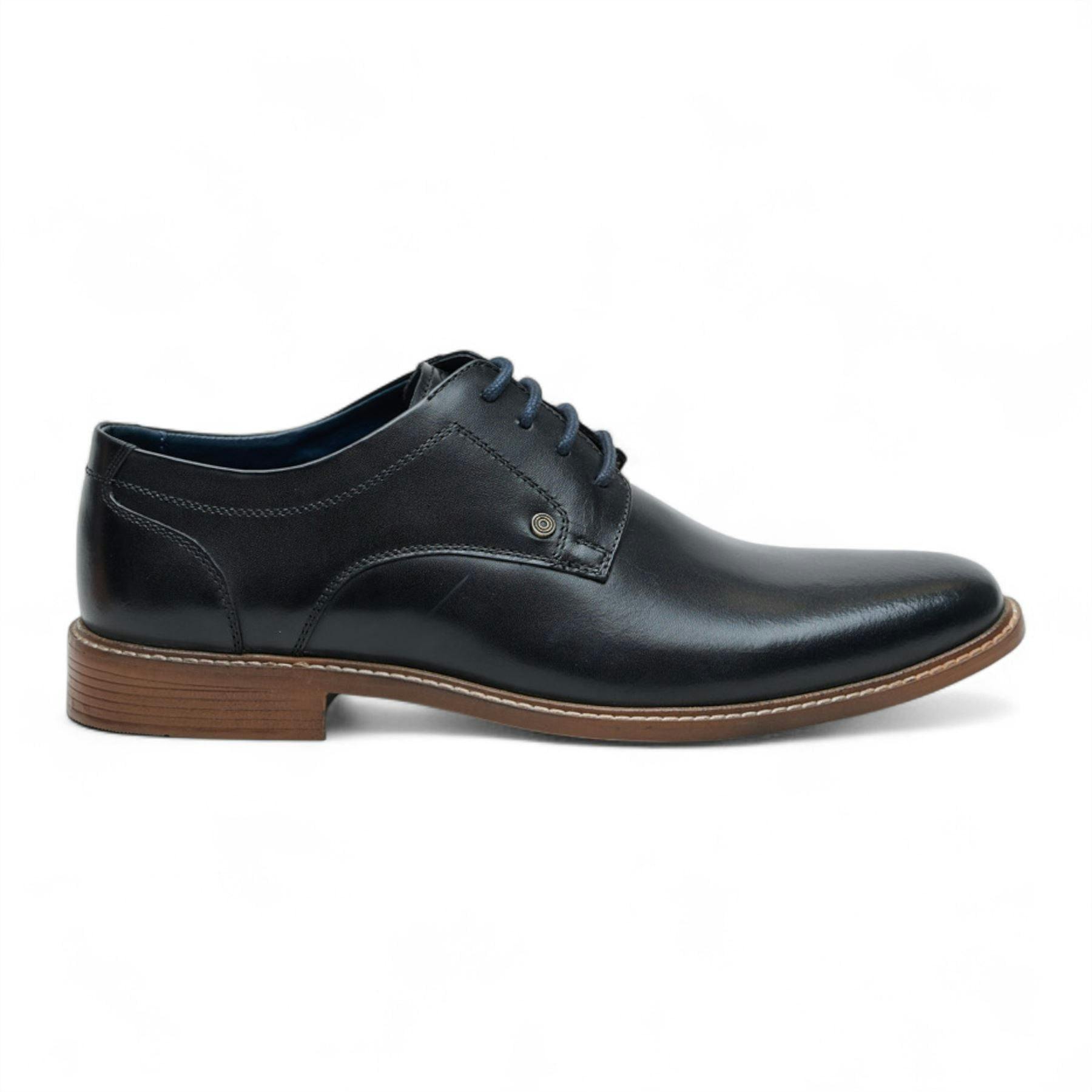 Ben Sherman Men's Black Leather Oxford Brogue Formal Derby Shoes - Pethick - Uk 9 | Eu 43 | Us 10