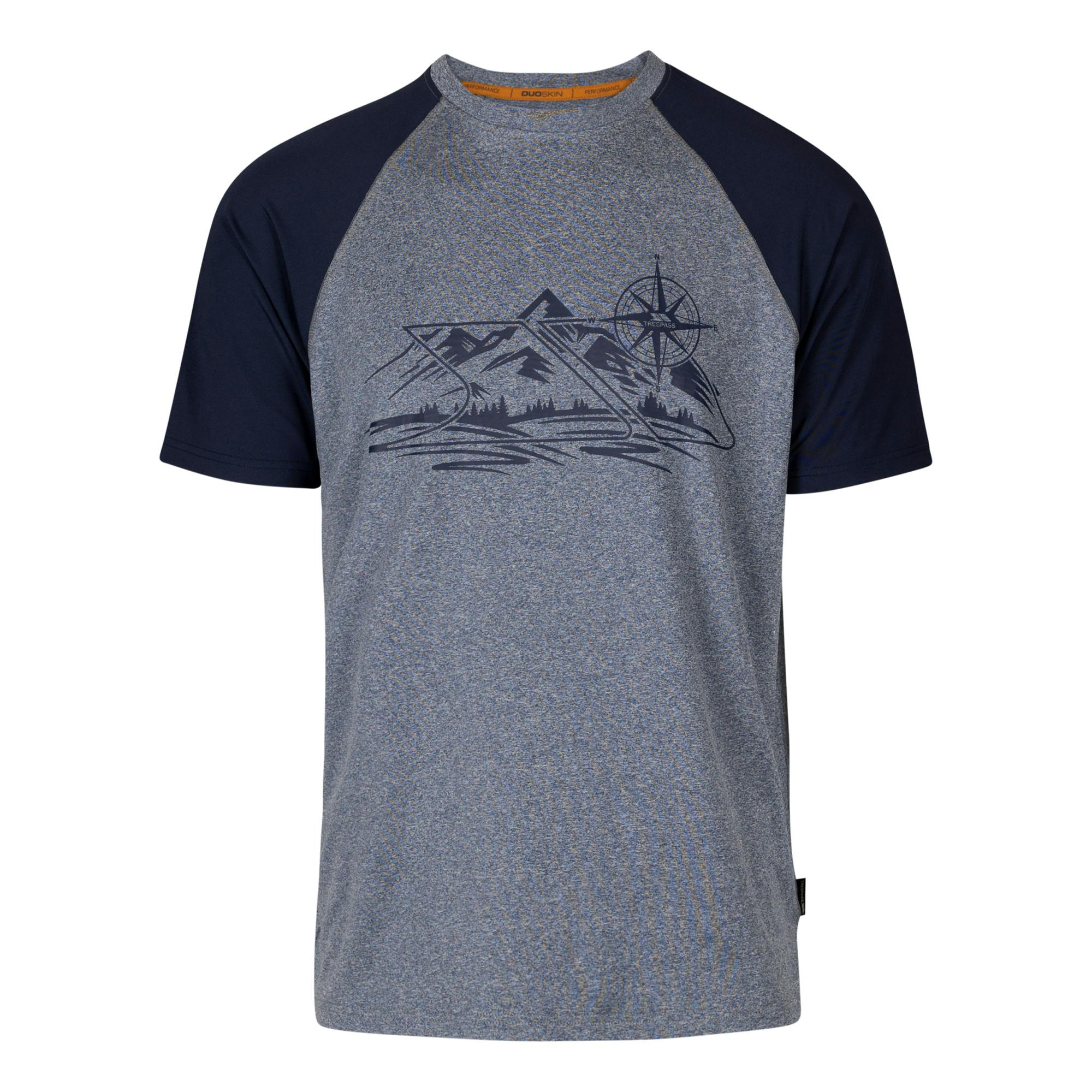 Trespass (Xs, Navy Marl) Mens Fullmer Mountain T-Shirt - Image 2