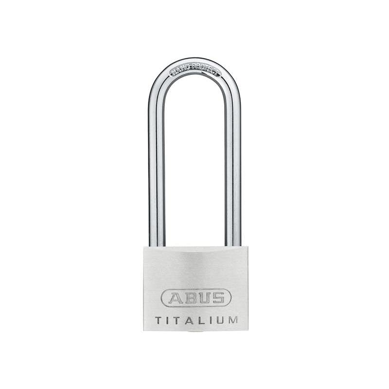 Abus Mechanical 64Ti Series Titalium Padlock - 50Mm Long Shackle 80Mm - Multi Colour