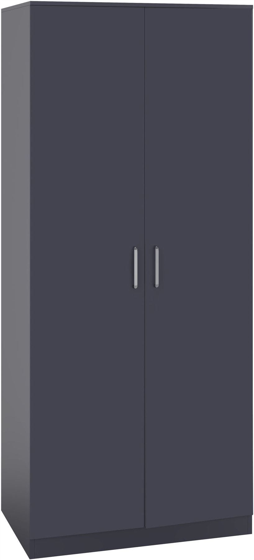 Rackhams Dark/Grey Dakota 2 Door Double Wardrobe