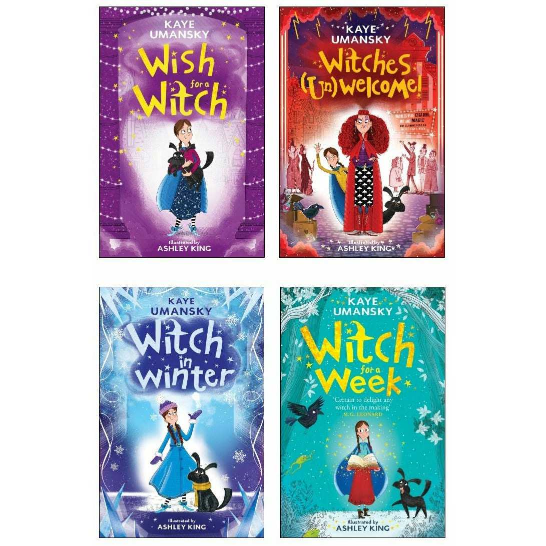 Simon & Schuster Magenta Witch For A Week Elsie Pickles Series 4 Book Set By Kaye Umansky
