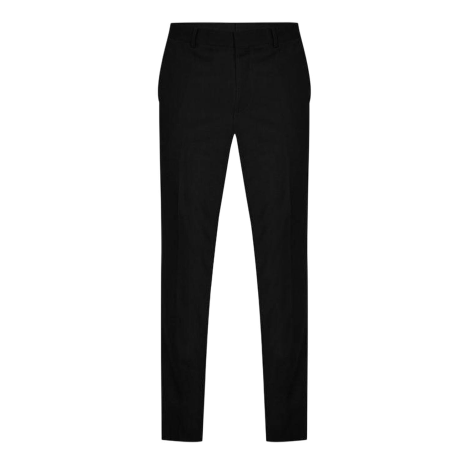 Hugo Men's Black Getlin Flex Pleated Slim Formal Trousers - 40R - 100% Mixed