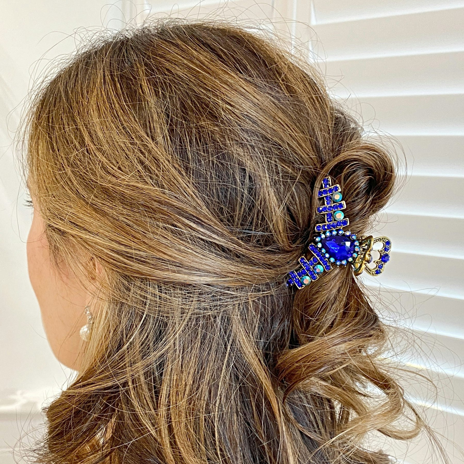 Queenmee Accessories Blue Hair Jaw In