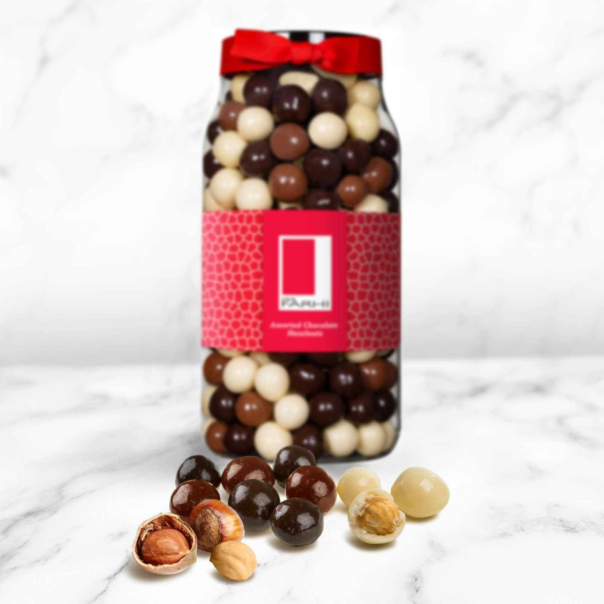 Rita Farhi Dark/White Assorted Chocolate Coated Hazelnuts, Palm Oil Free, 700G