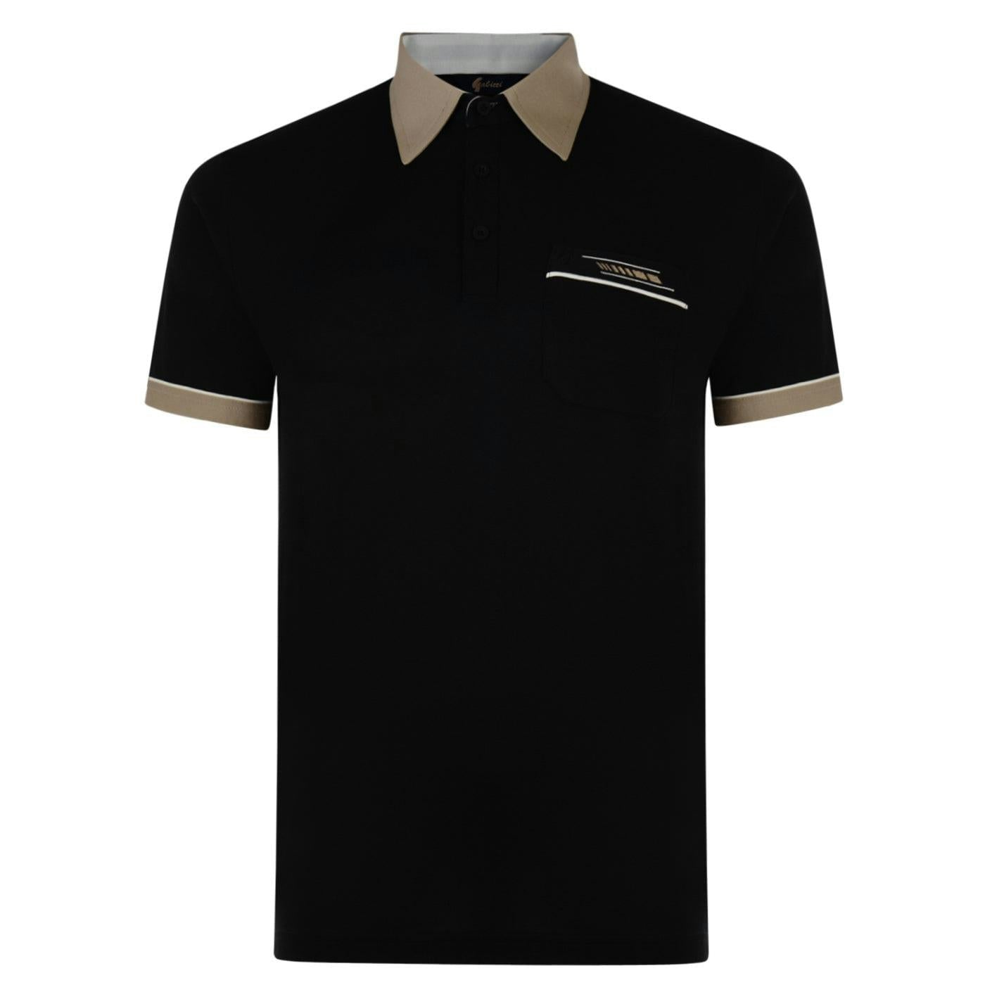 Gabicci Men's Black G00x62 Polo Shirt Classic - Xl