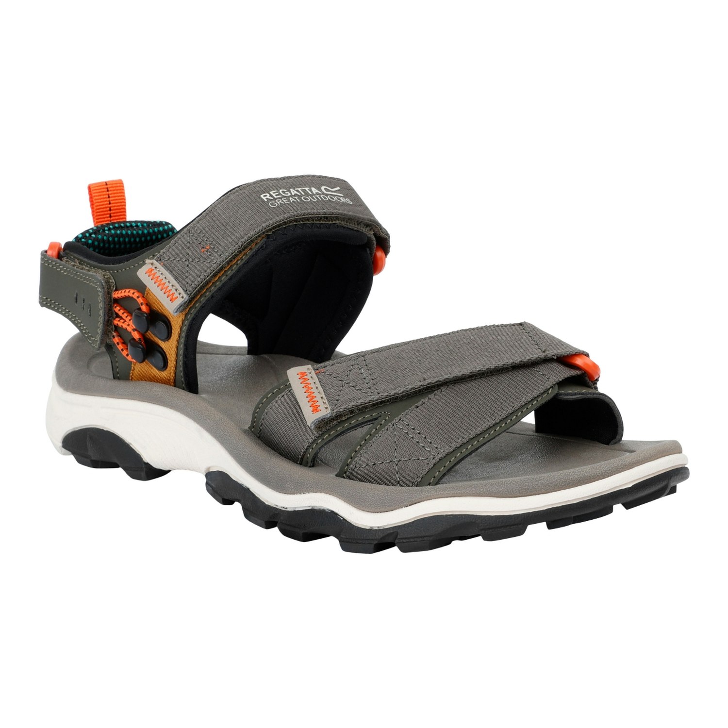 Regatta Men's Orange Blaze Sandals - Treetop/Blaze - Treetop/Blaze Size 7 Uk