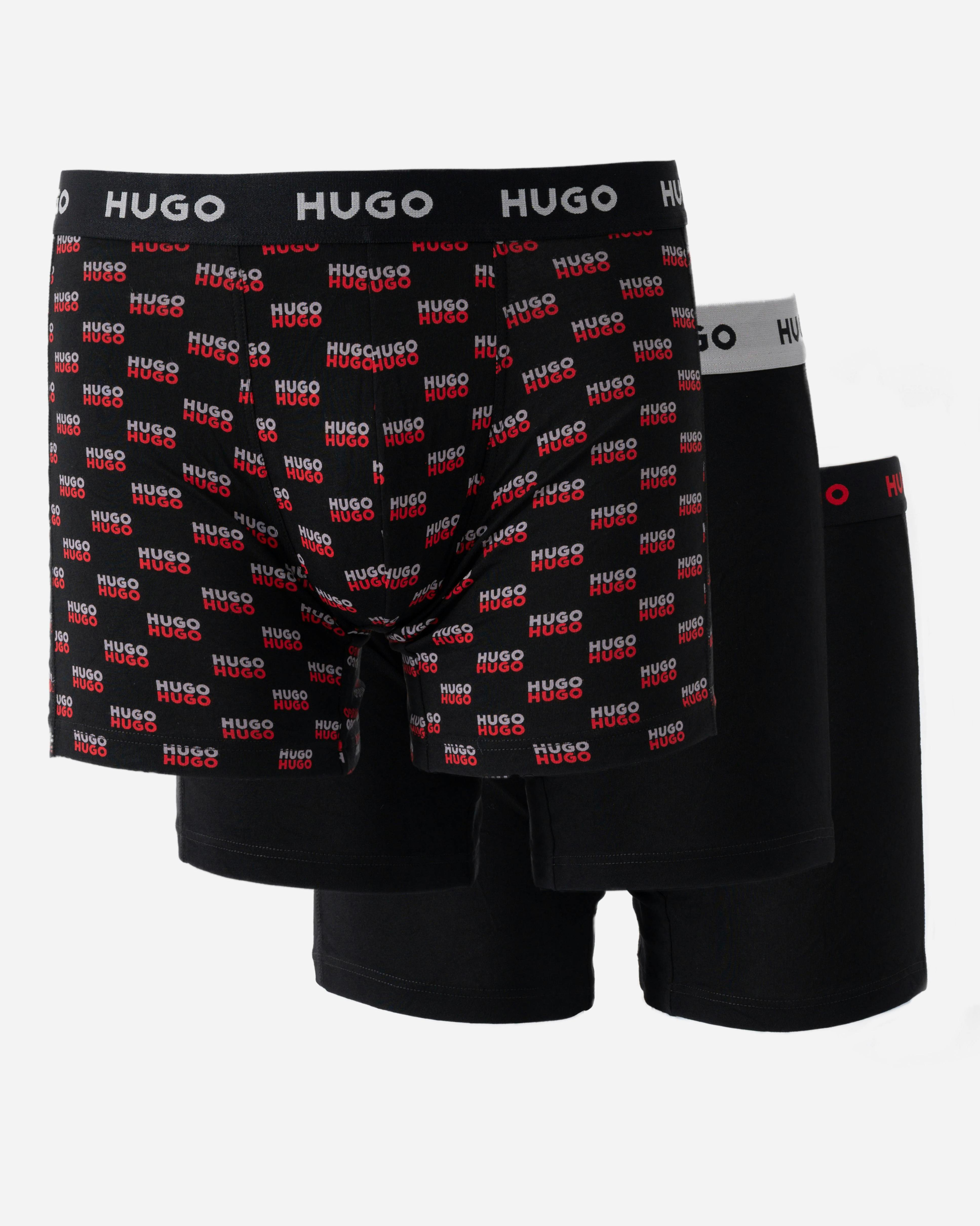 Hugo Men's Three-Pack Of Boxer Briefs In Stretch Cotton - Open Miscellaneous 998 - Open Miscellaneous 998 - L