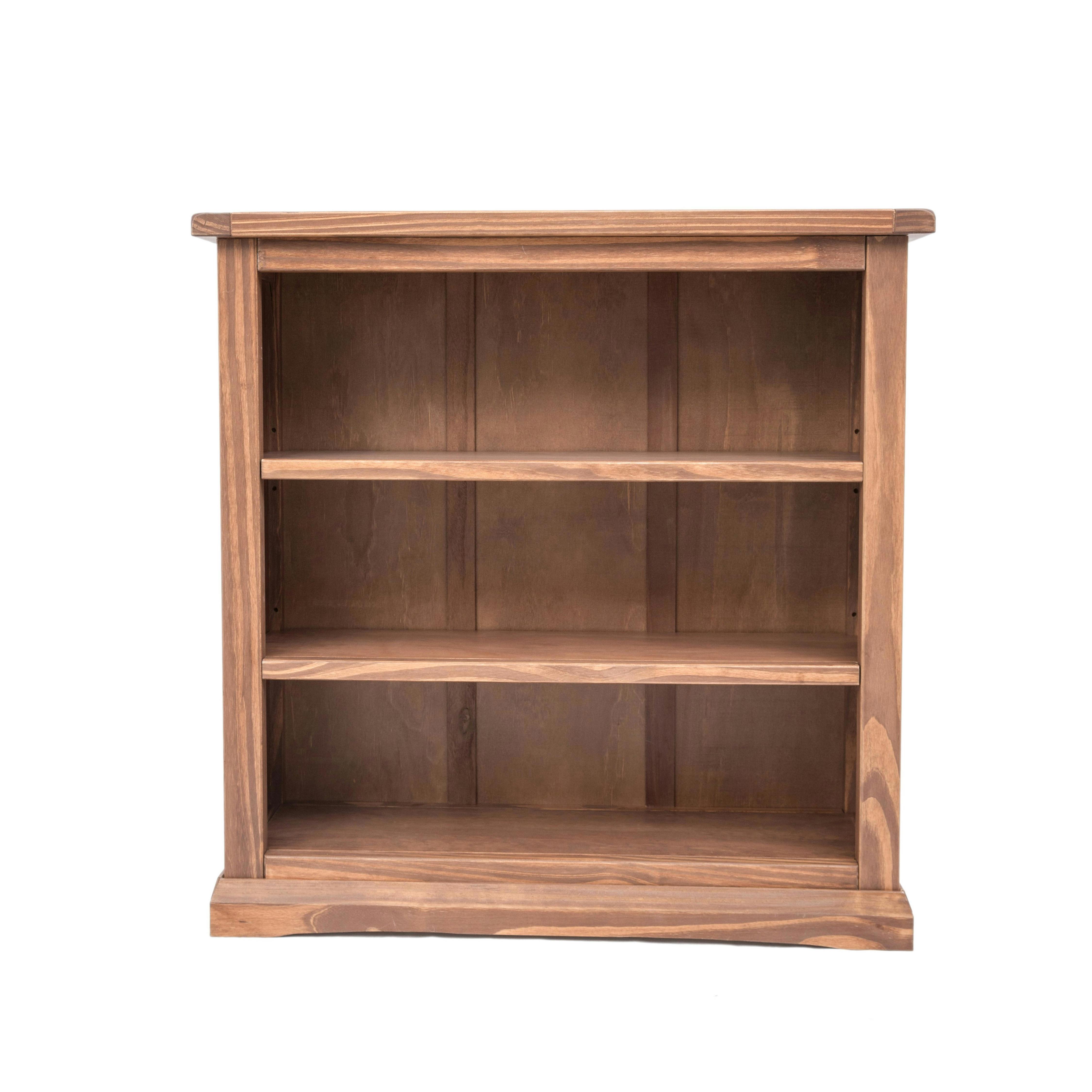 Rackhams Brown Bookcase With Plinth 90X90x30cm