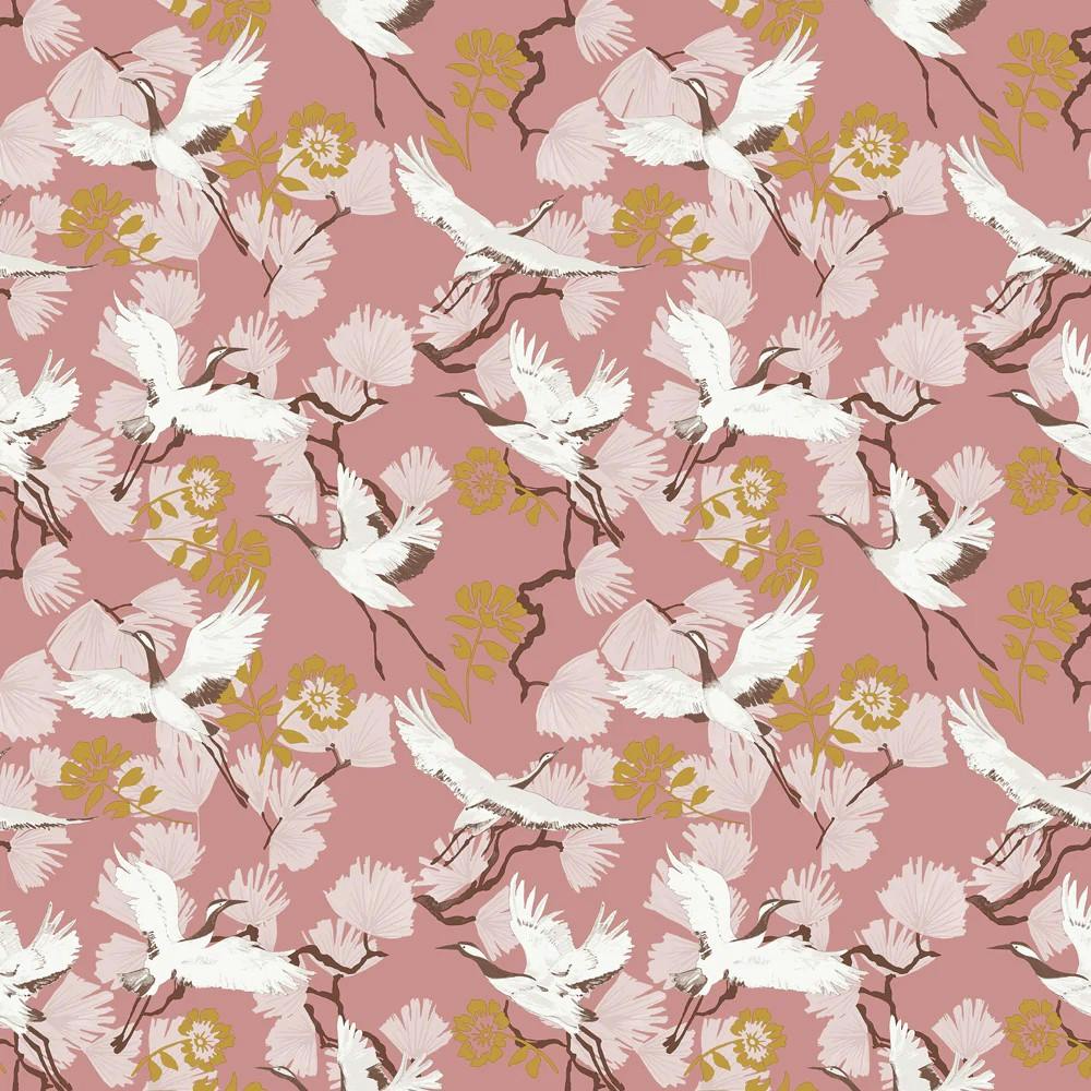 Furn Demoiselle Wallpaper - Blush - One Size - Blush - 100% Mixed