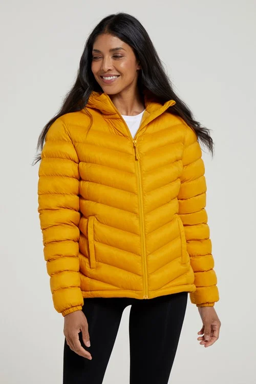 Mountain Warehouse Women's Yellow Seasons Padded Jacket - Size 22 Uk