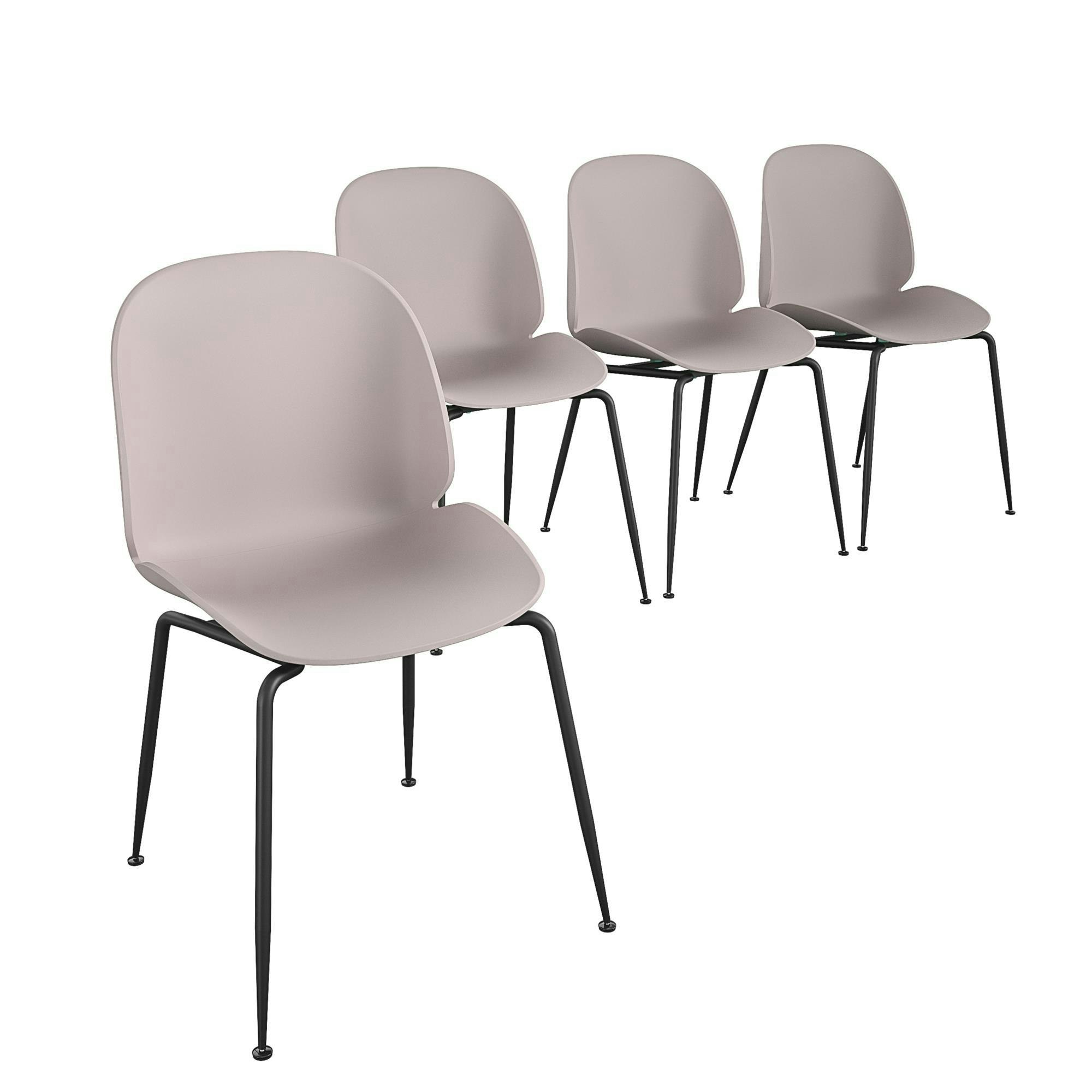 Dorel Home Light/Pink Aria Resin Chairs 4Pk