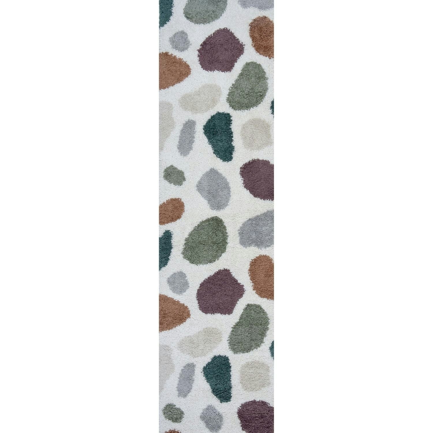 The Rugs Moodi Shaggy Multicolour Mingle Rug - 80X300 Cm