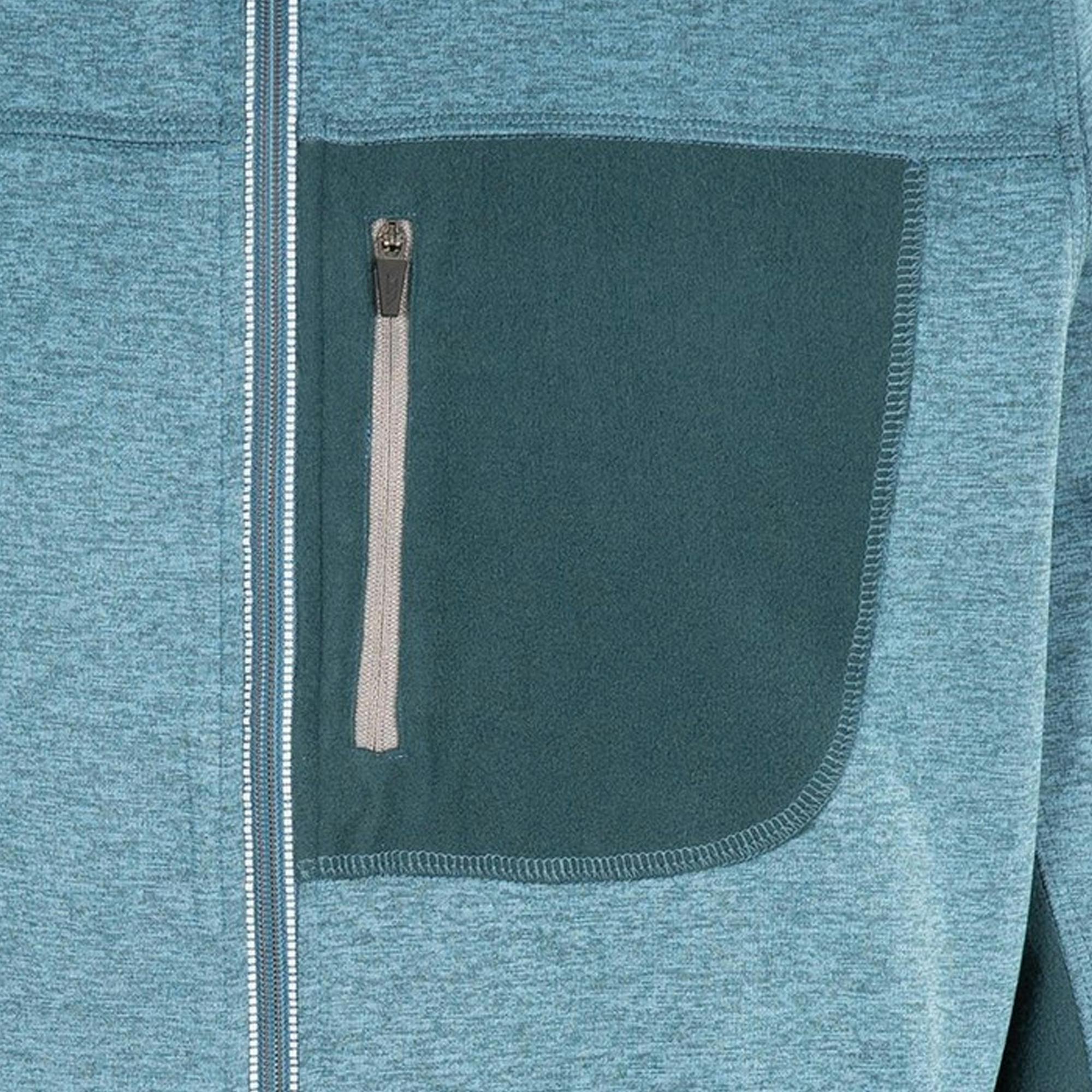 Trespass Men's Mid Blue Radnage Marl At200 Fleece Jacket In | : Small - Image 3