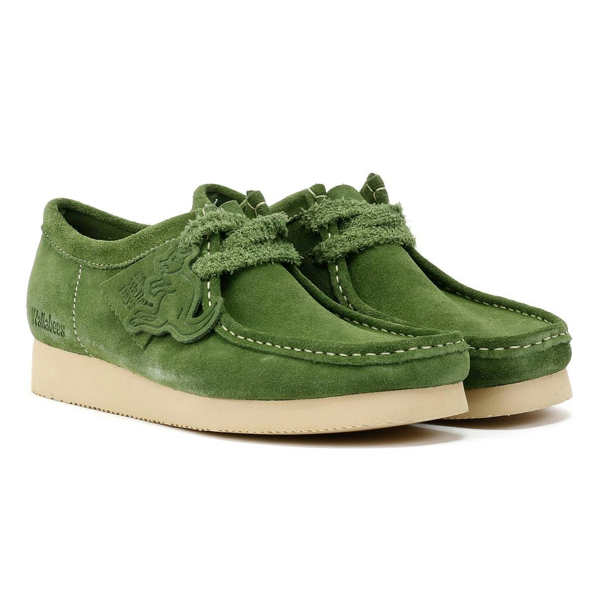 Clarks Originals Men's Green Wallabee Day Suede Shoes - Size 6