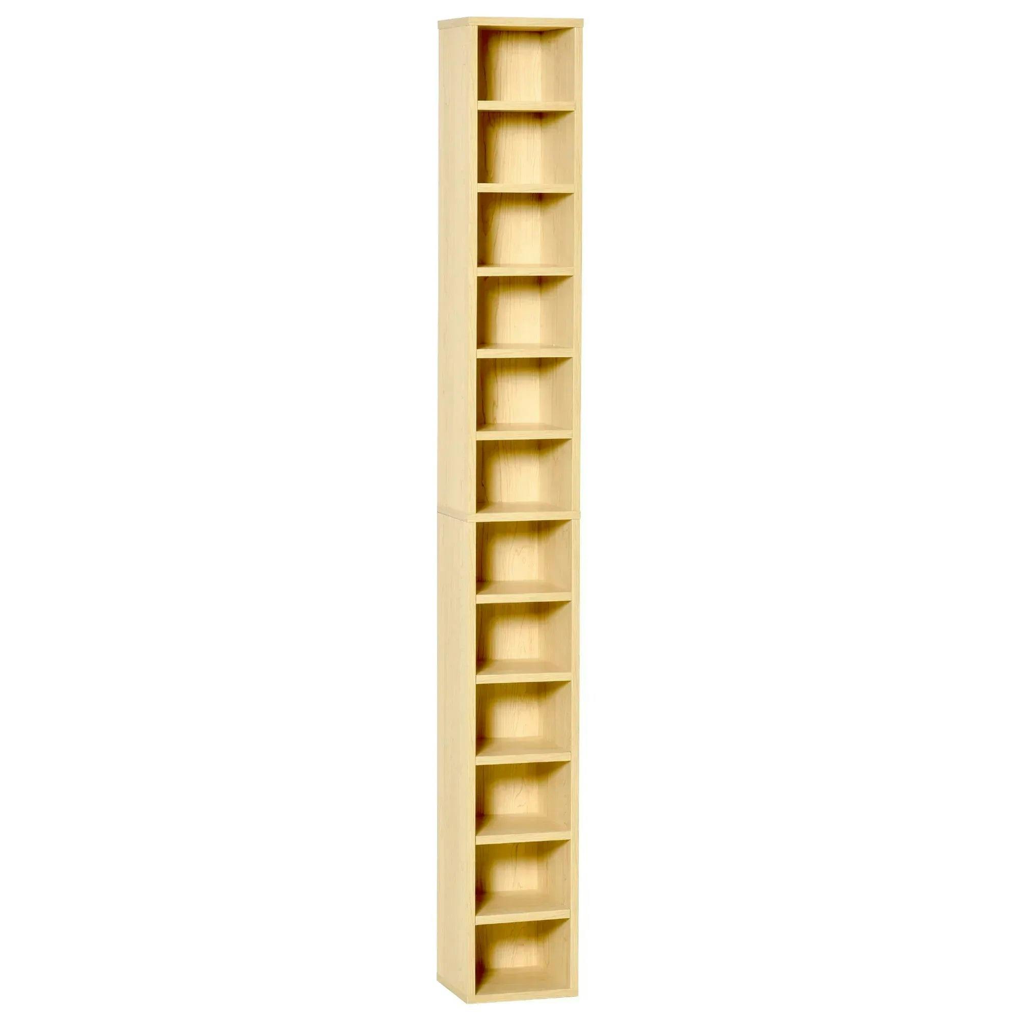 HOMCOM 204 CD Storage Tower Tall Storage Tower with 12 Tiers - Image 6