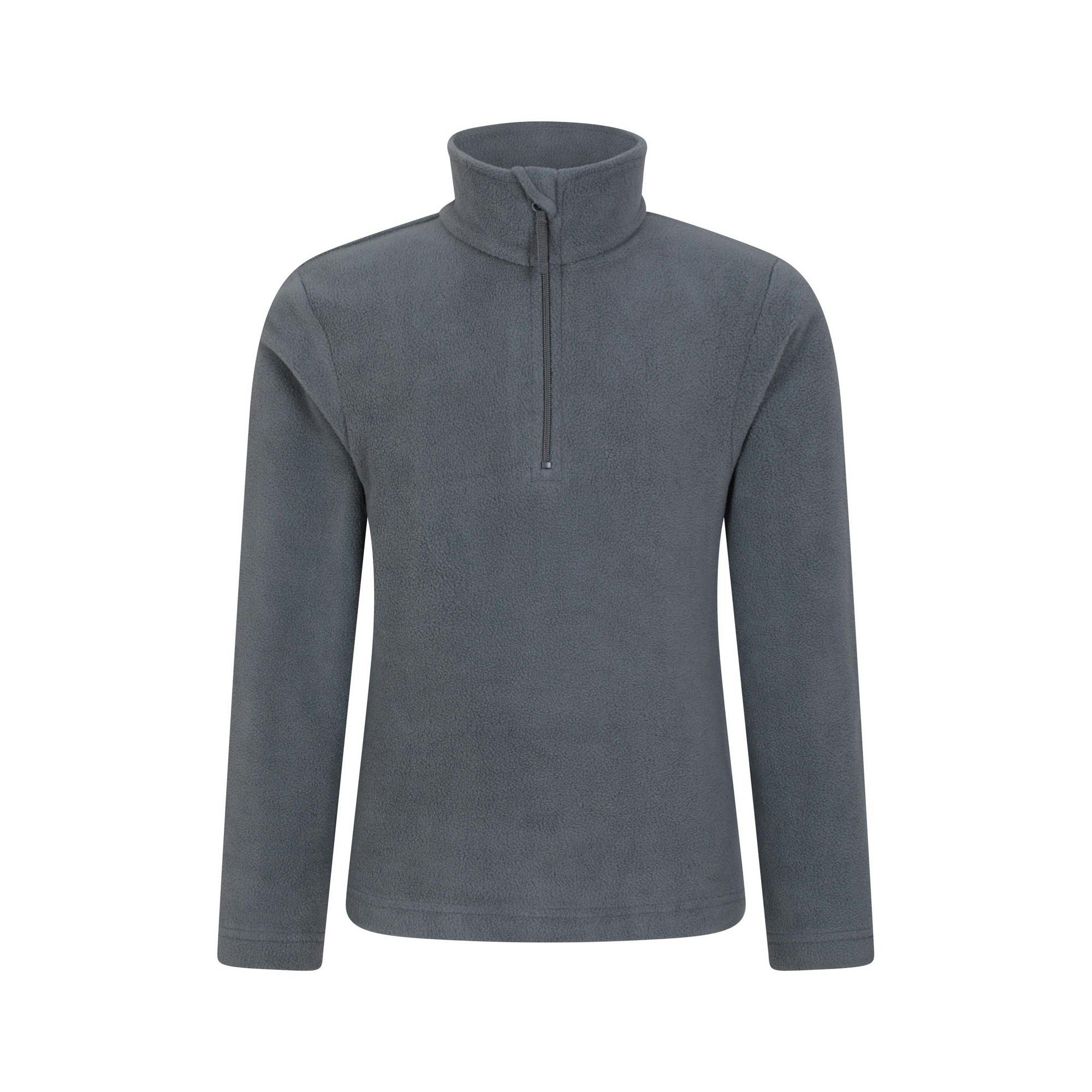 Mountain Warehouse Grey Childrens/Kids Camber Ii Half Zip Fleece Jacket - 13 Years - 100% Polyester