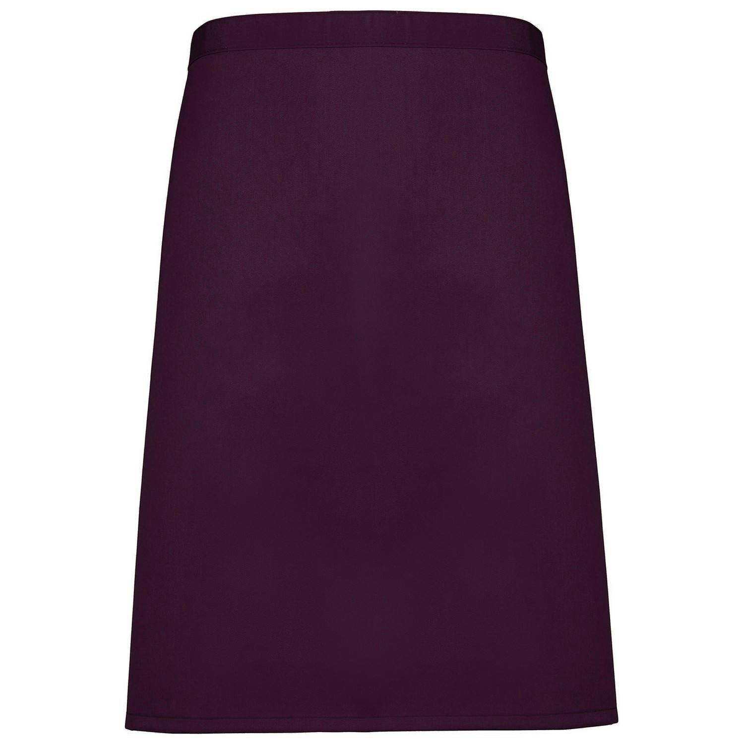 Premier (One Size, Aubergine) Colours Mid Length Apron - Image 2