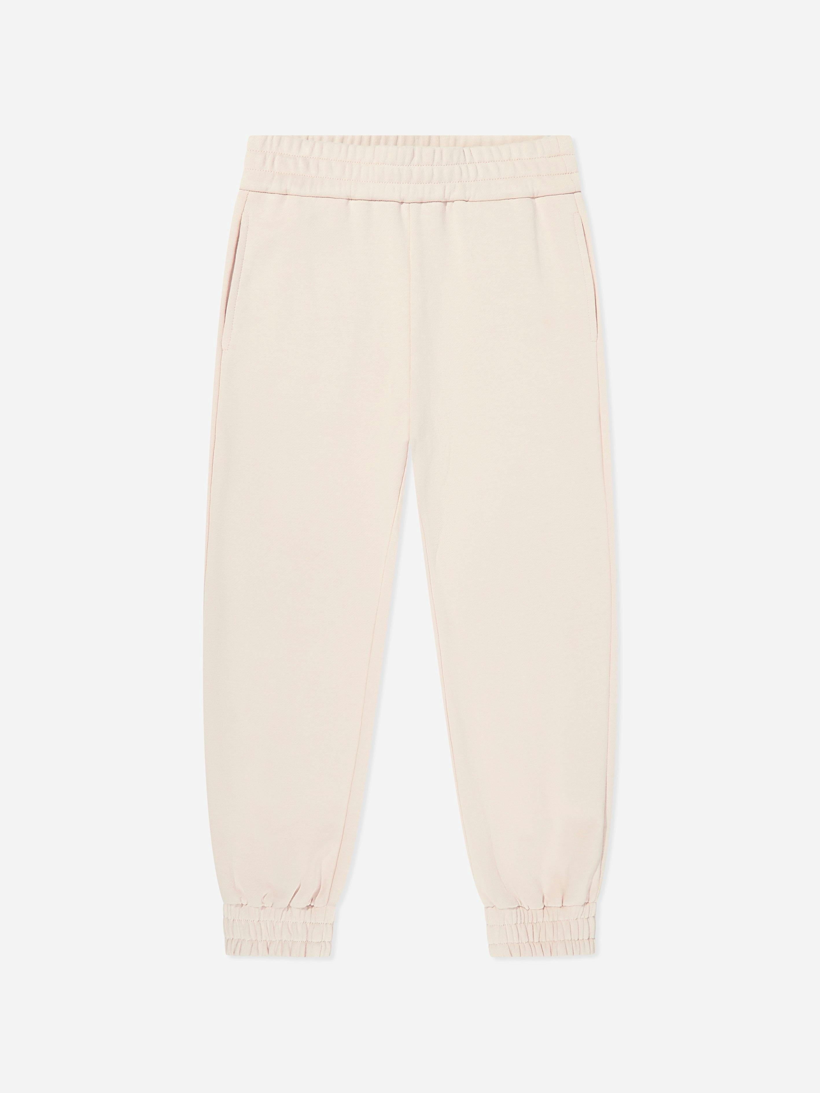 Moncler Enfant Girls Pink Branded Joggers In - 10 Yrs
