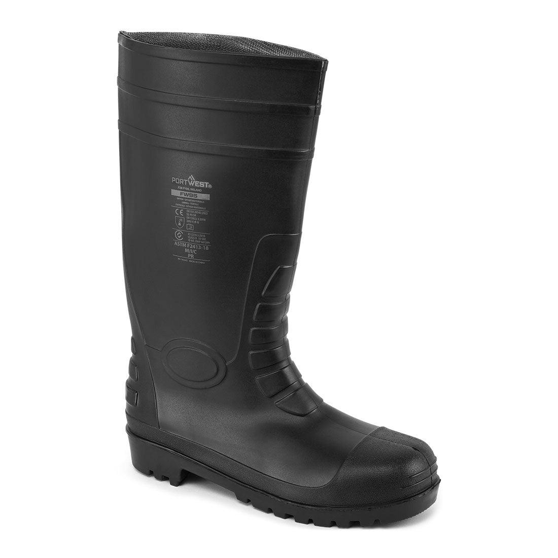 B&Q - Fw95Total Safety Wellington BootsBlackSize 4 - Image 5