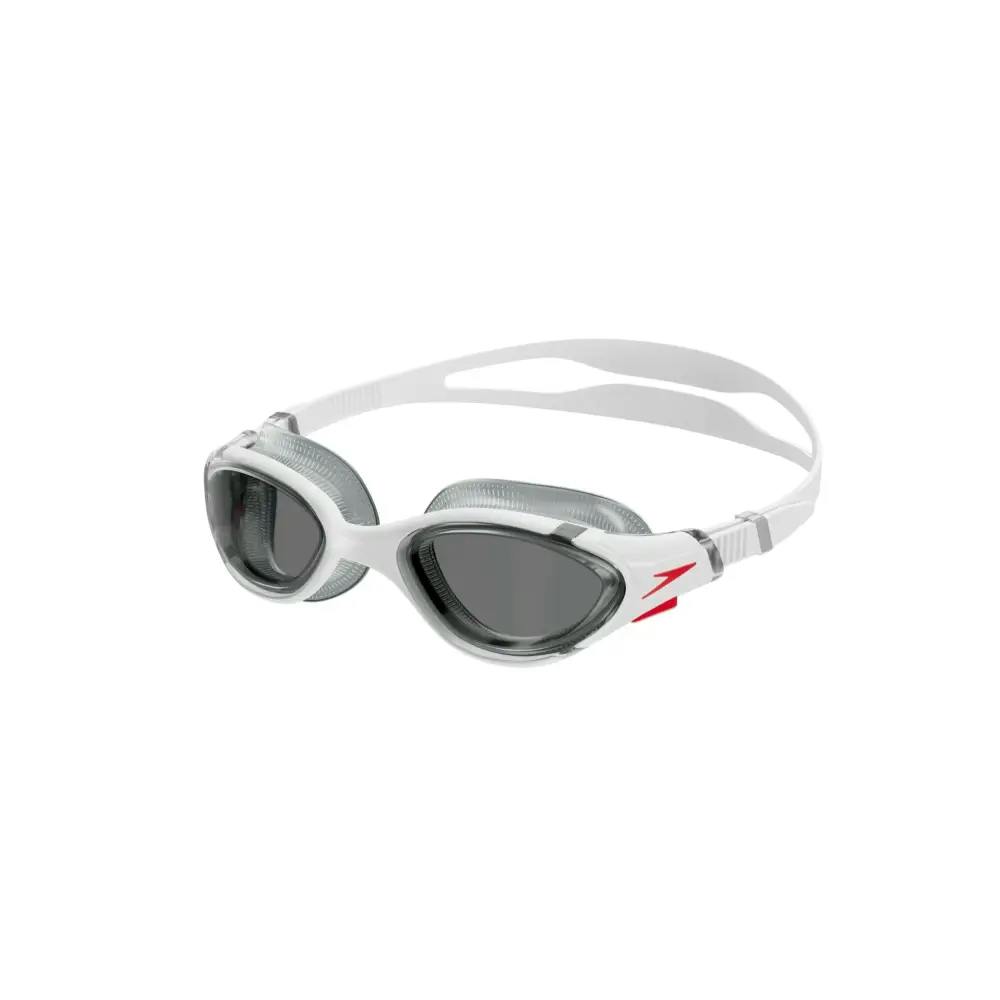 Speedo White Biofuse 2.0 Swim Goggle - Smoke - /Smoke
