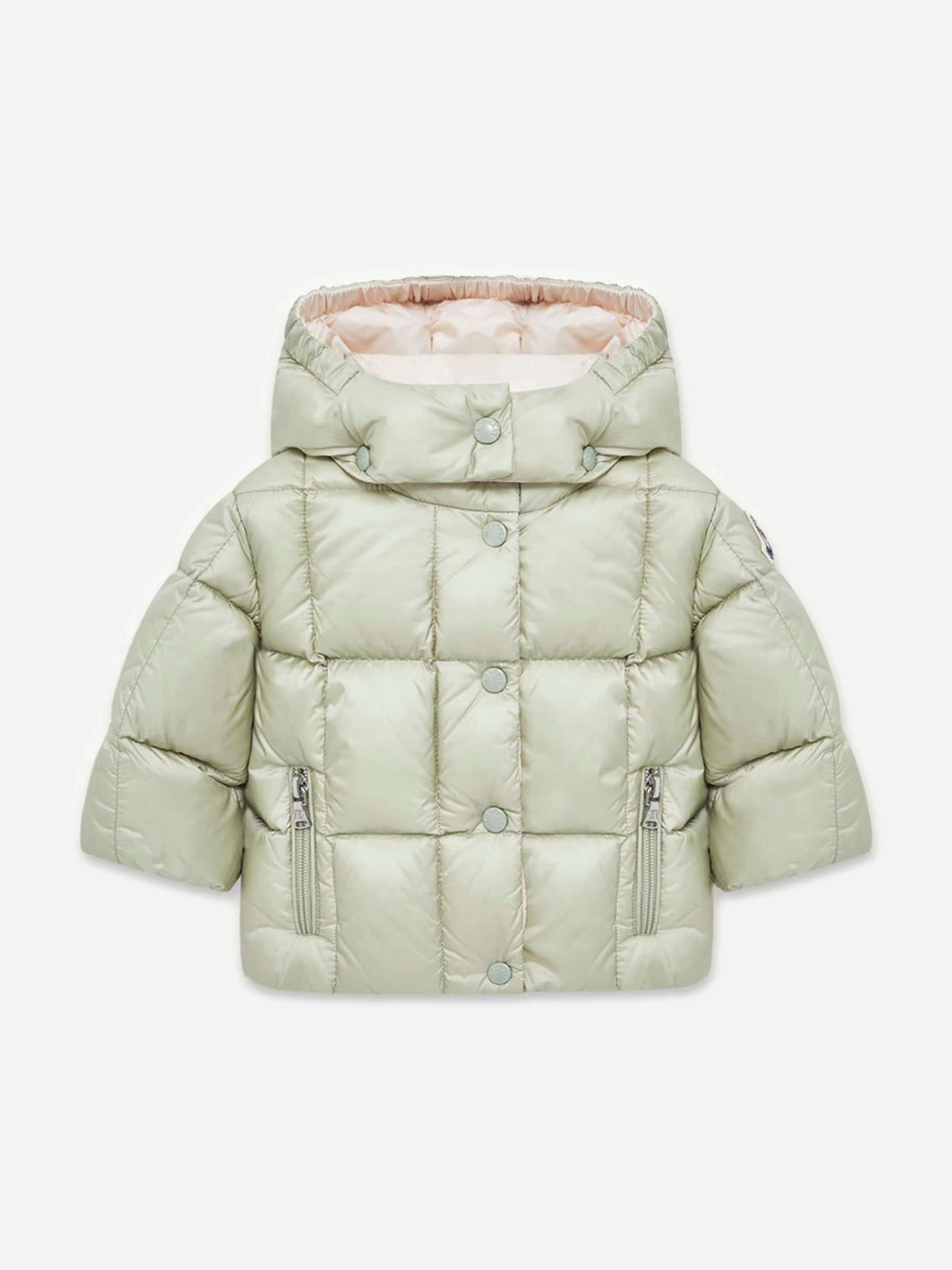 Moncler Enfant Women's Green Baby Girls Down Padded Parana Jacket In - 3 - 6 Mths