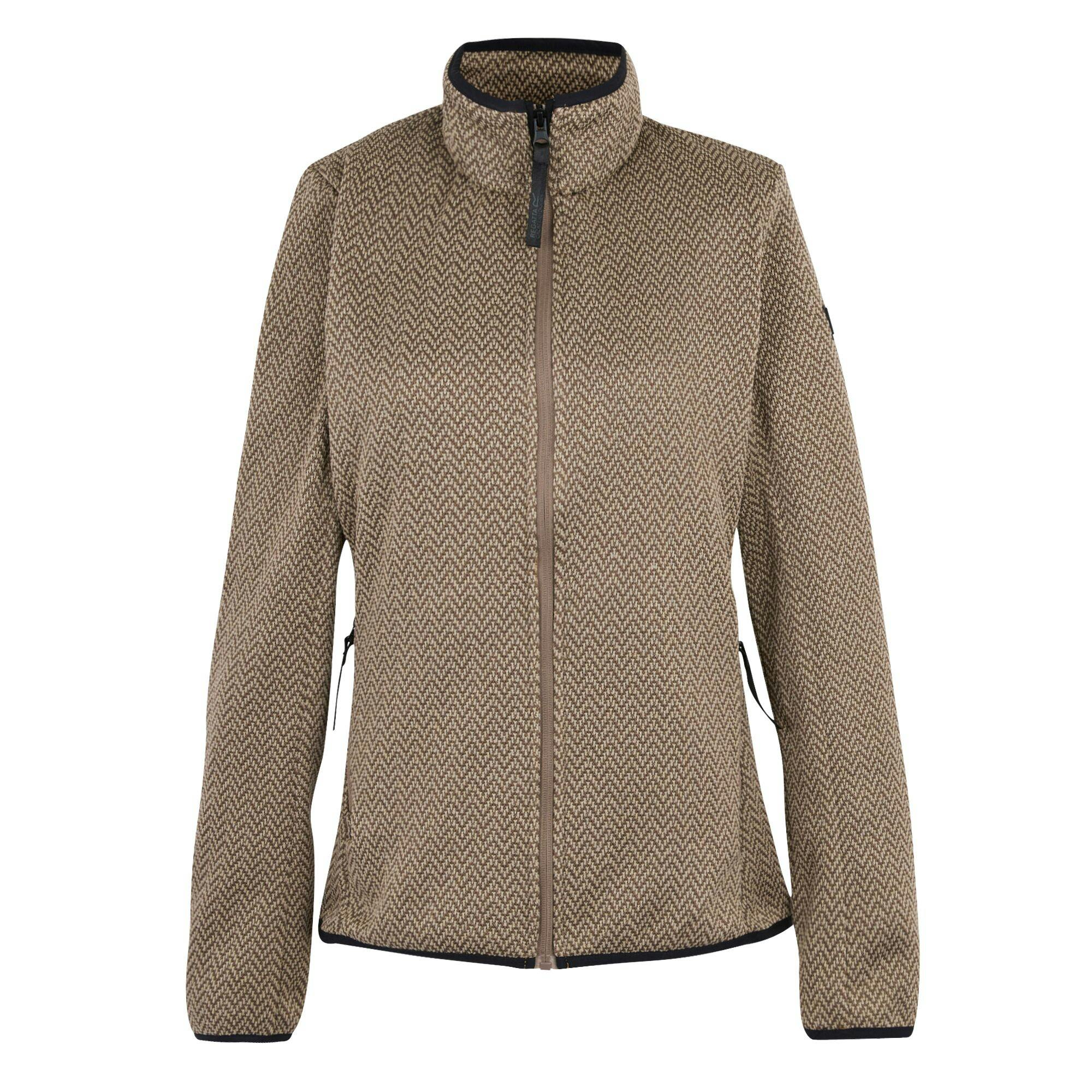Regatta Women's Elzie Full Zip Fleece Jacket - Mocha/Soft Taupe - 20 Uk - Mocha/Soft Taupe - 100% Polyester