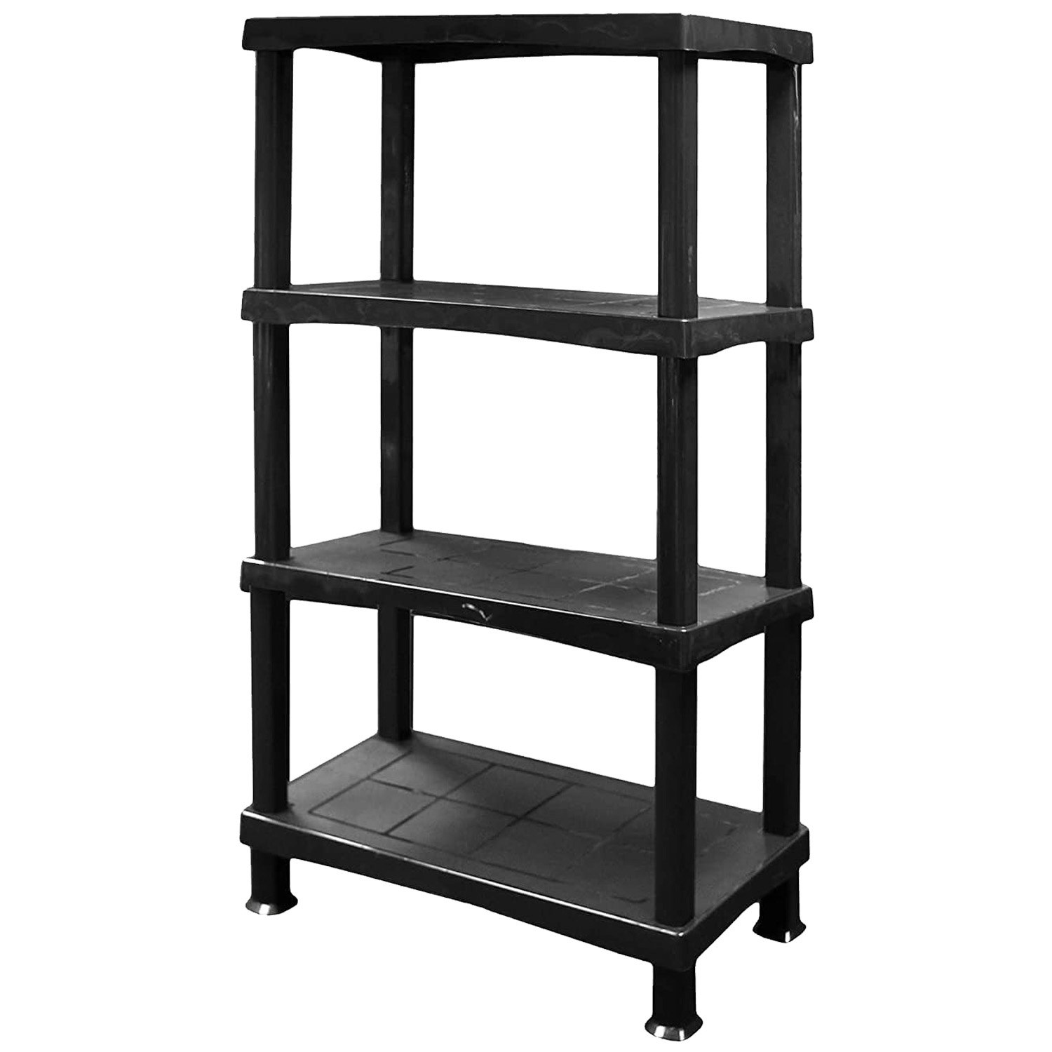Rackhams 4 Tier Plastic Shelving Units Great For Storage Home & Garage