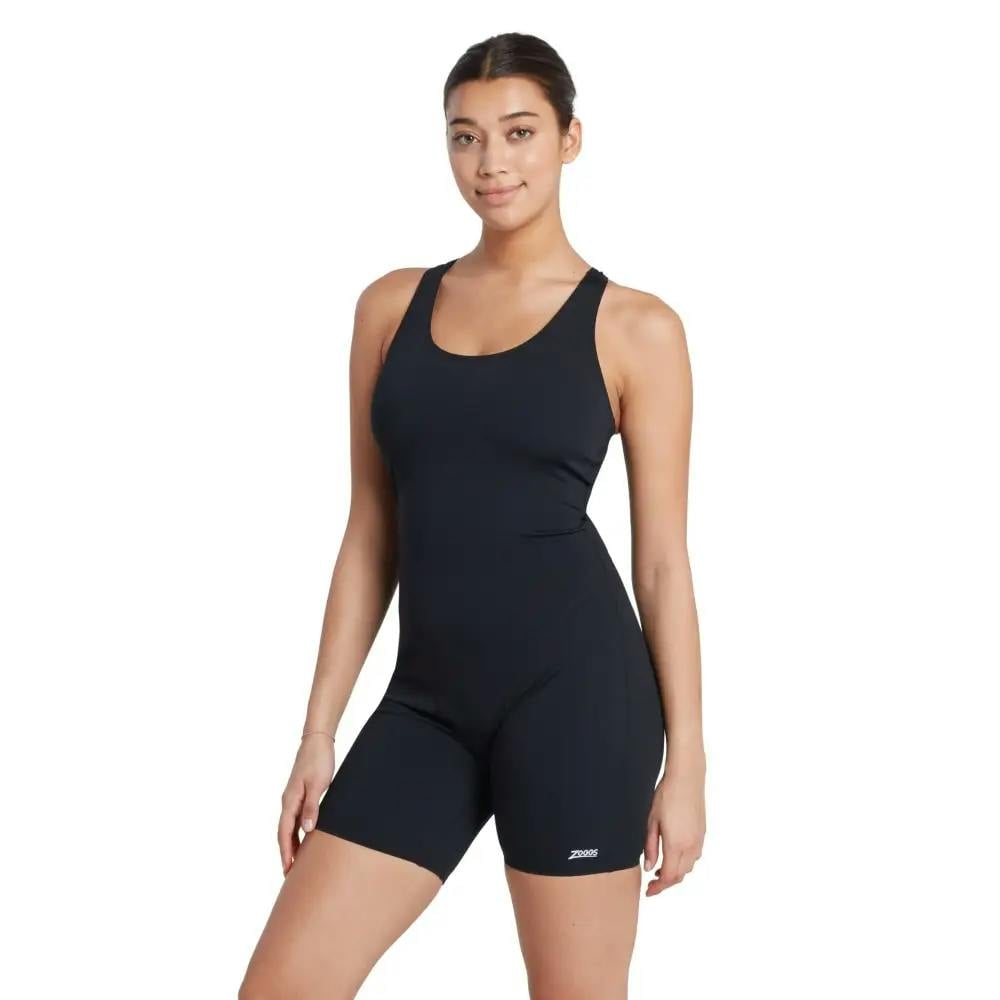 Zoggs Women's Black Cottesloe Legsuit - Uk Size 8
