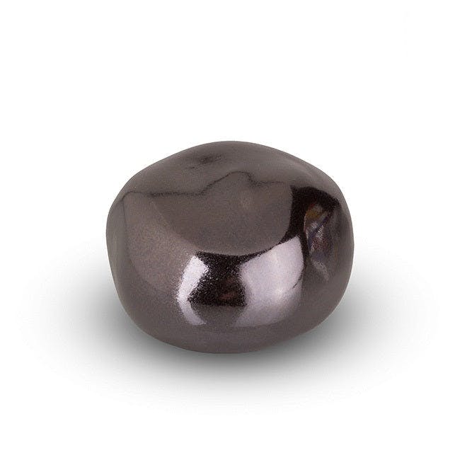 Rackhams Anthracite/Grey Ceramic Cuddle Stone Keepsake Collection - High Shine